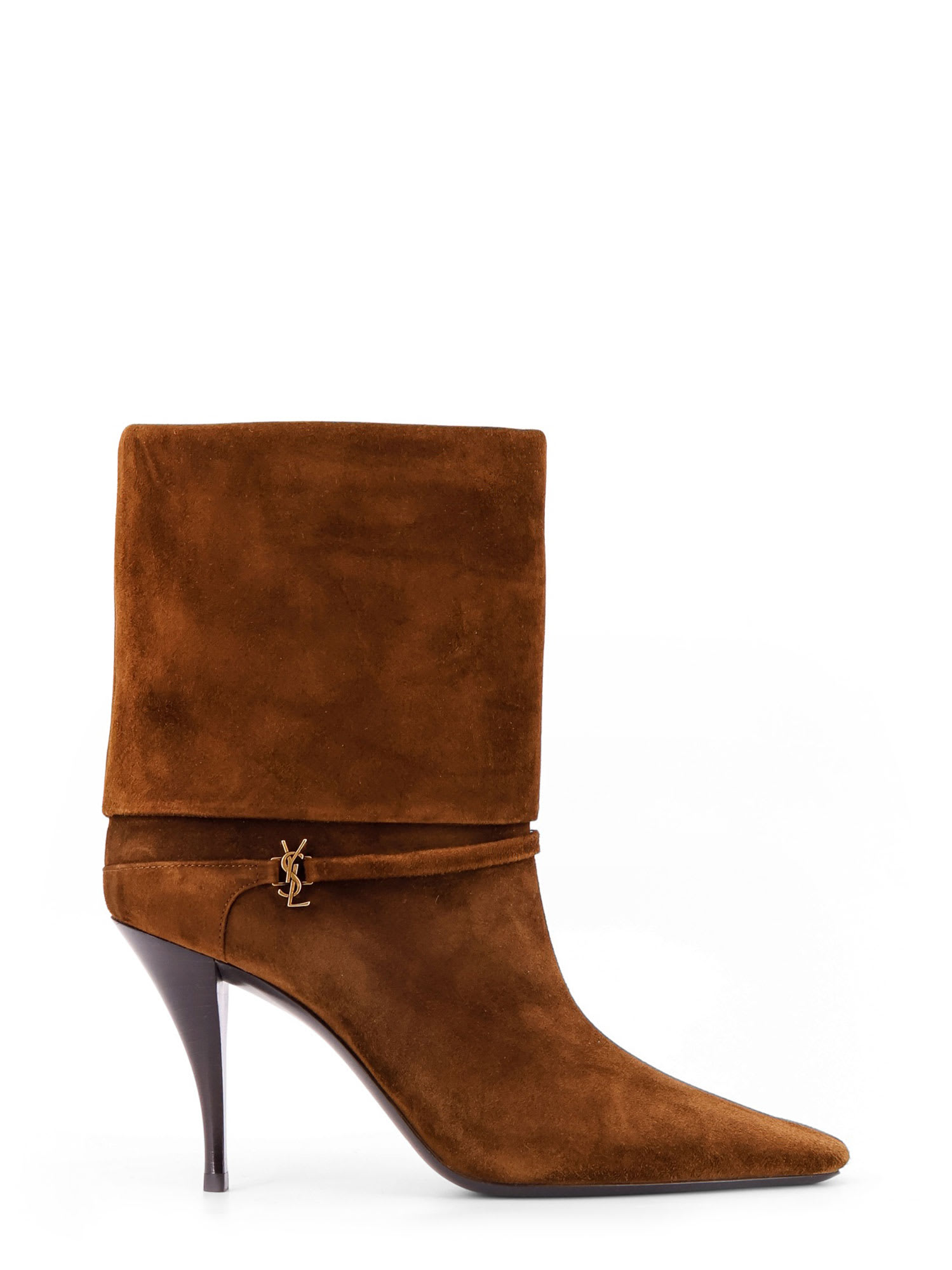 Shop Saint Laurent Boots In Brown