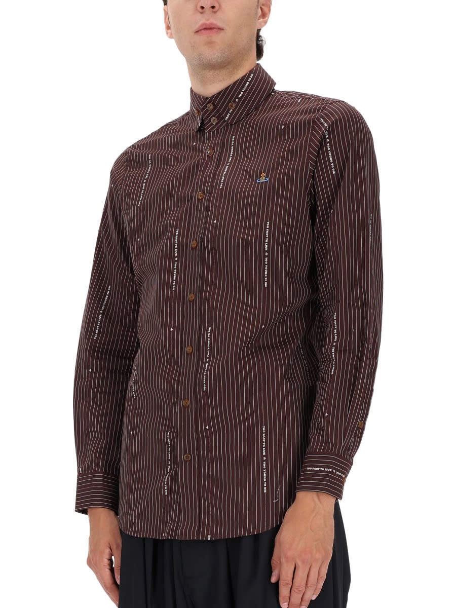 Vivienne Westwood Shirt Krall In Burgundy