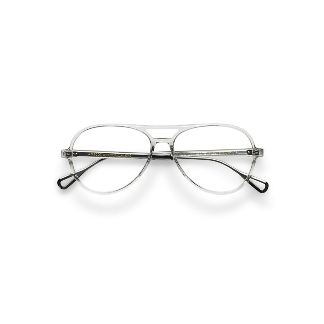 Shop Moscot Korvalight Grey Silver In Light Grey Silver