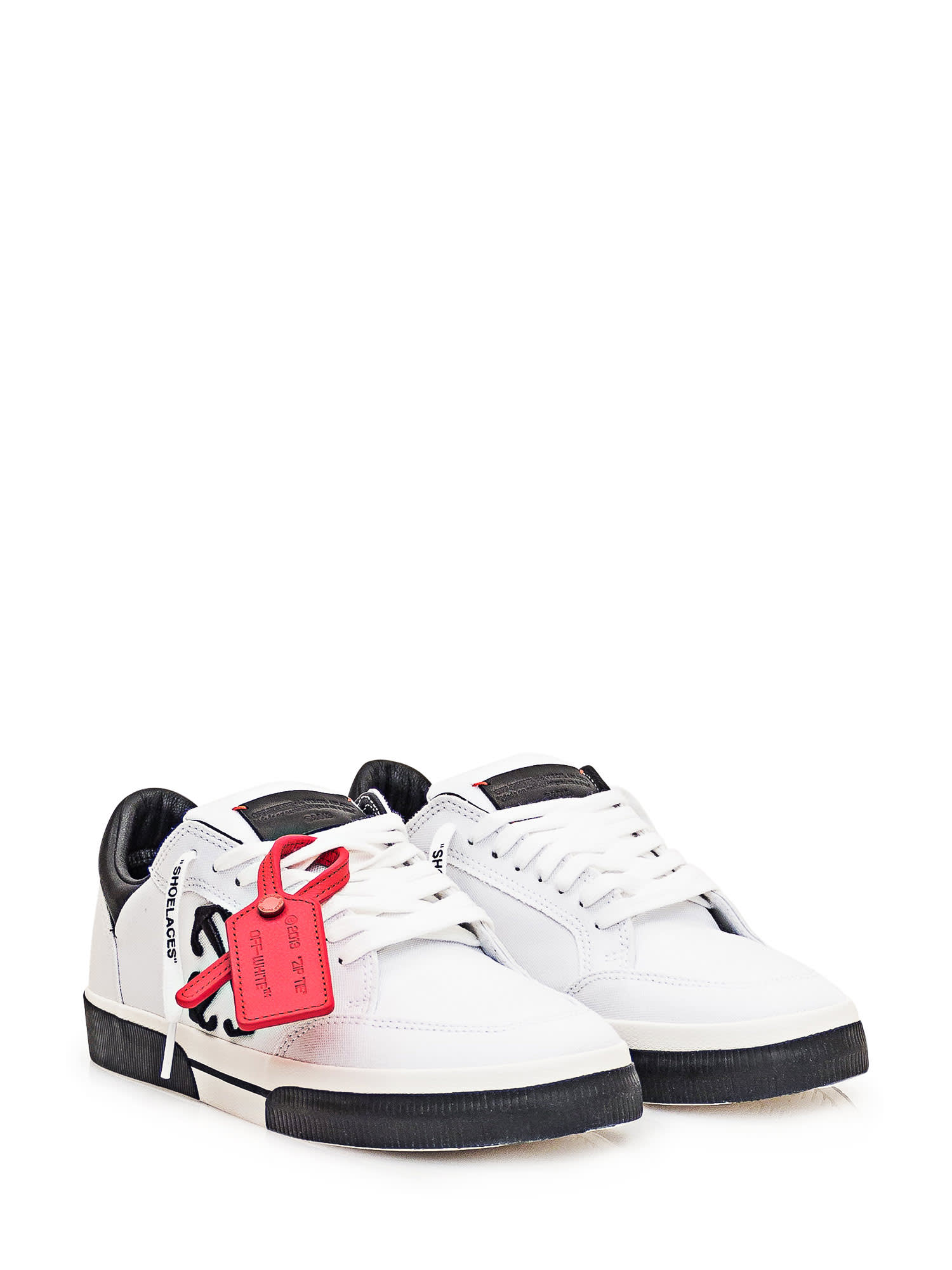 Shop Off-white New Vulcanized Sneaker In White Black