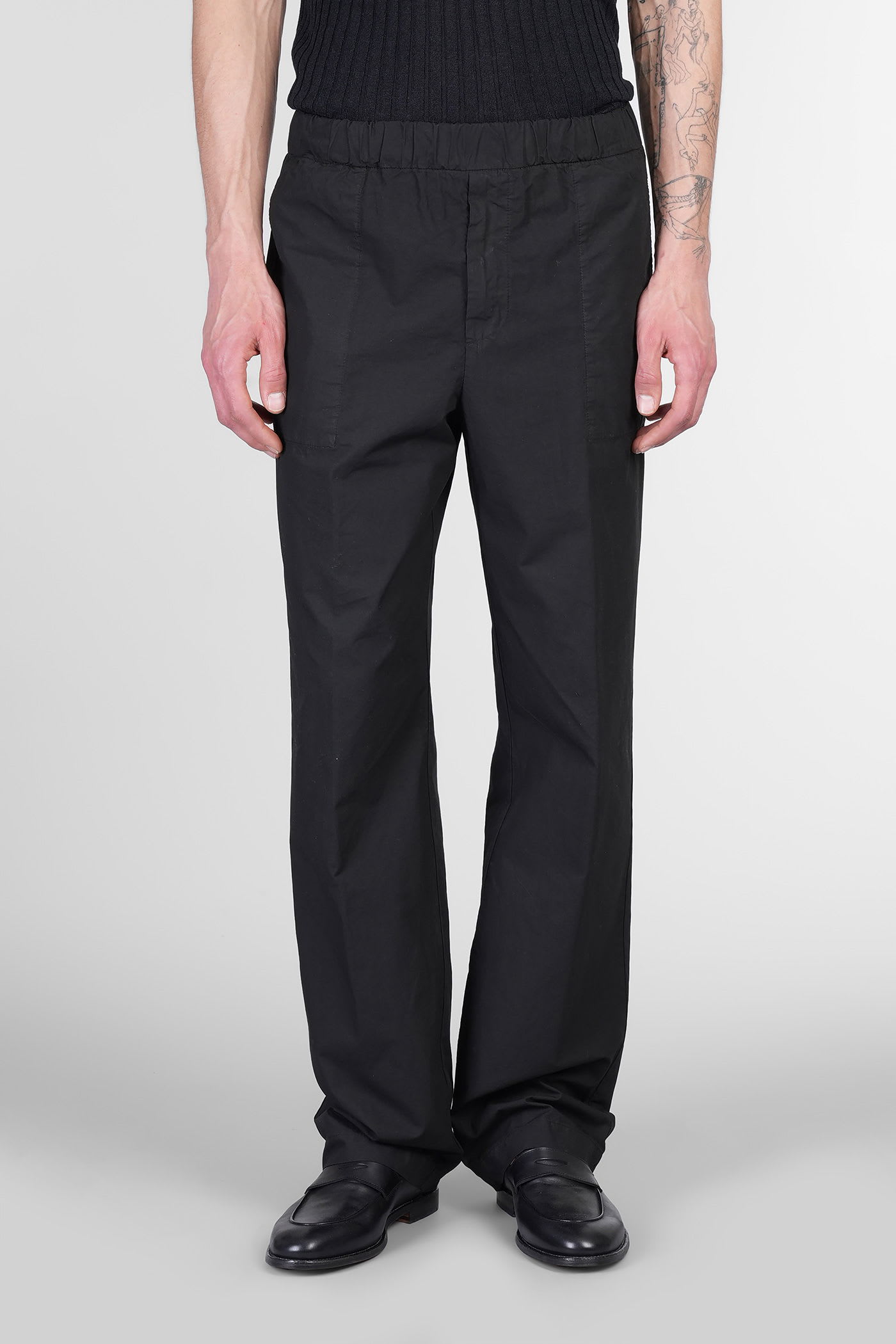 Pants In Black Cotton