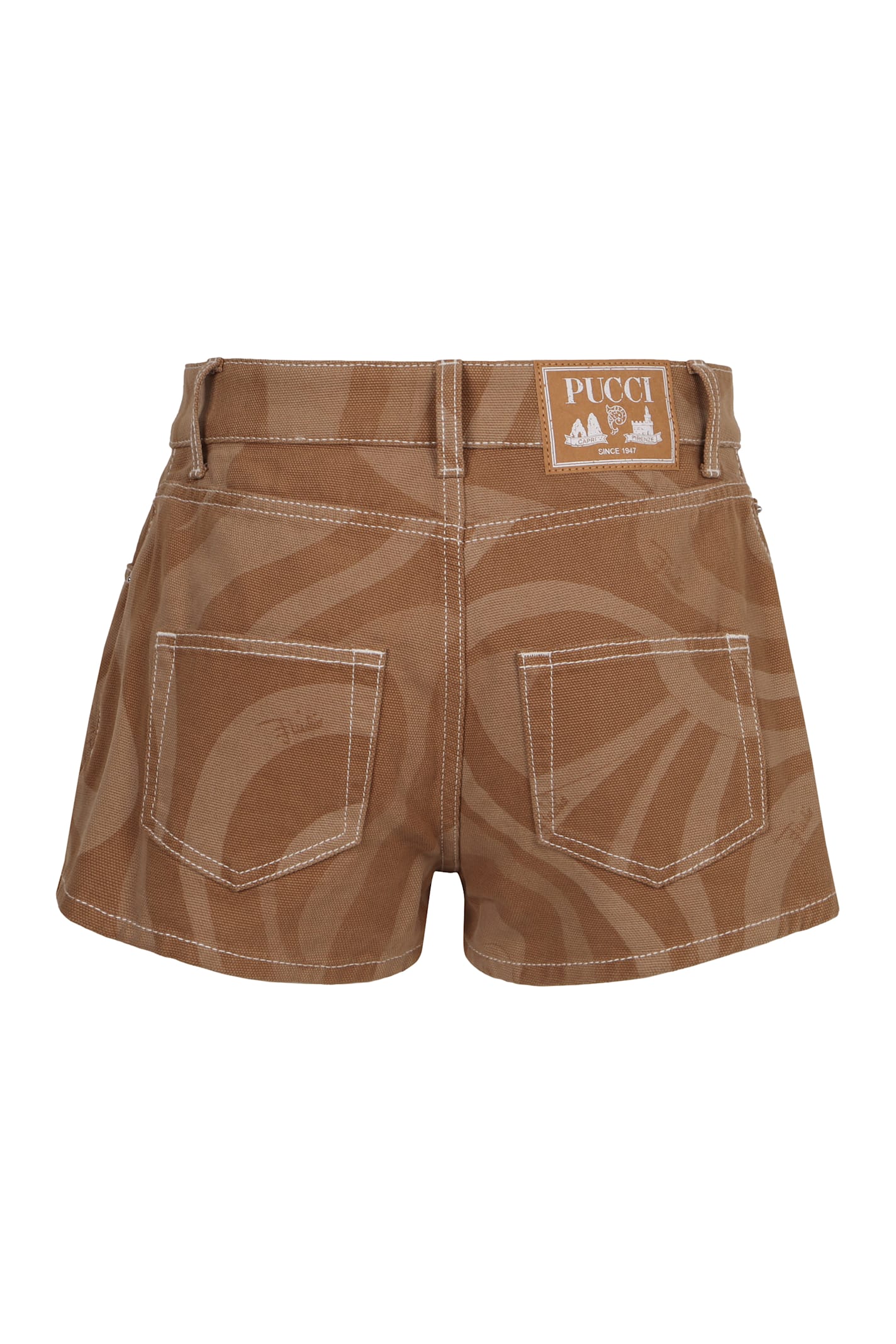 Pucci Printed Cotton-canvas Shorts