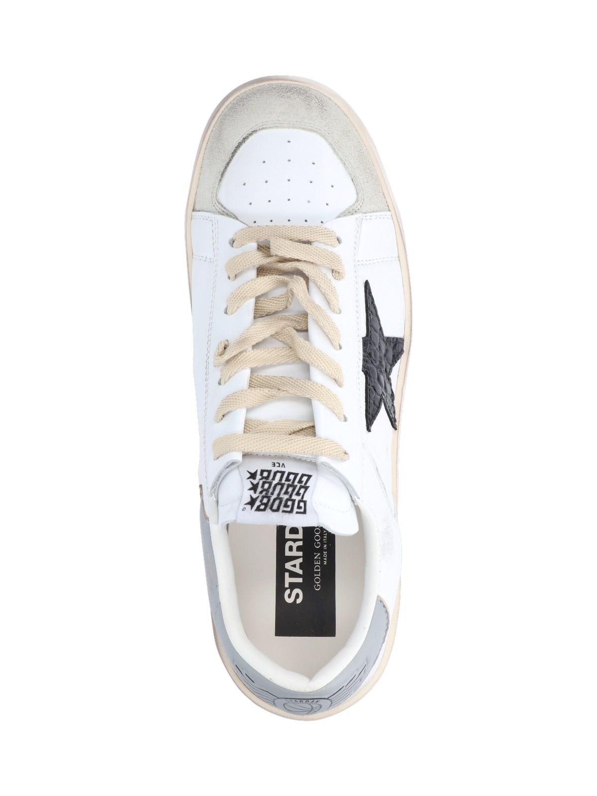 Shop Golden Goose Stardan Sneakers In Optic White/white Beige/grey/black