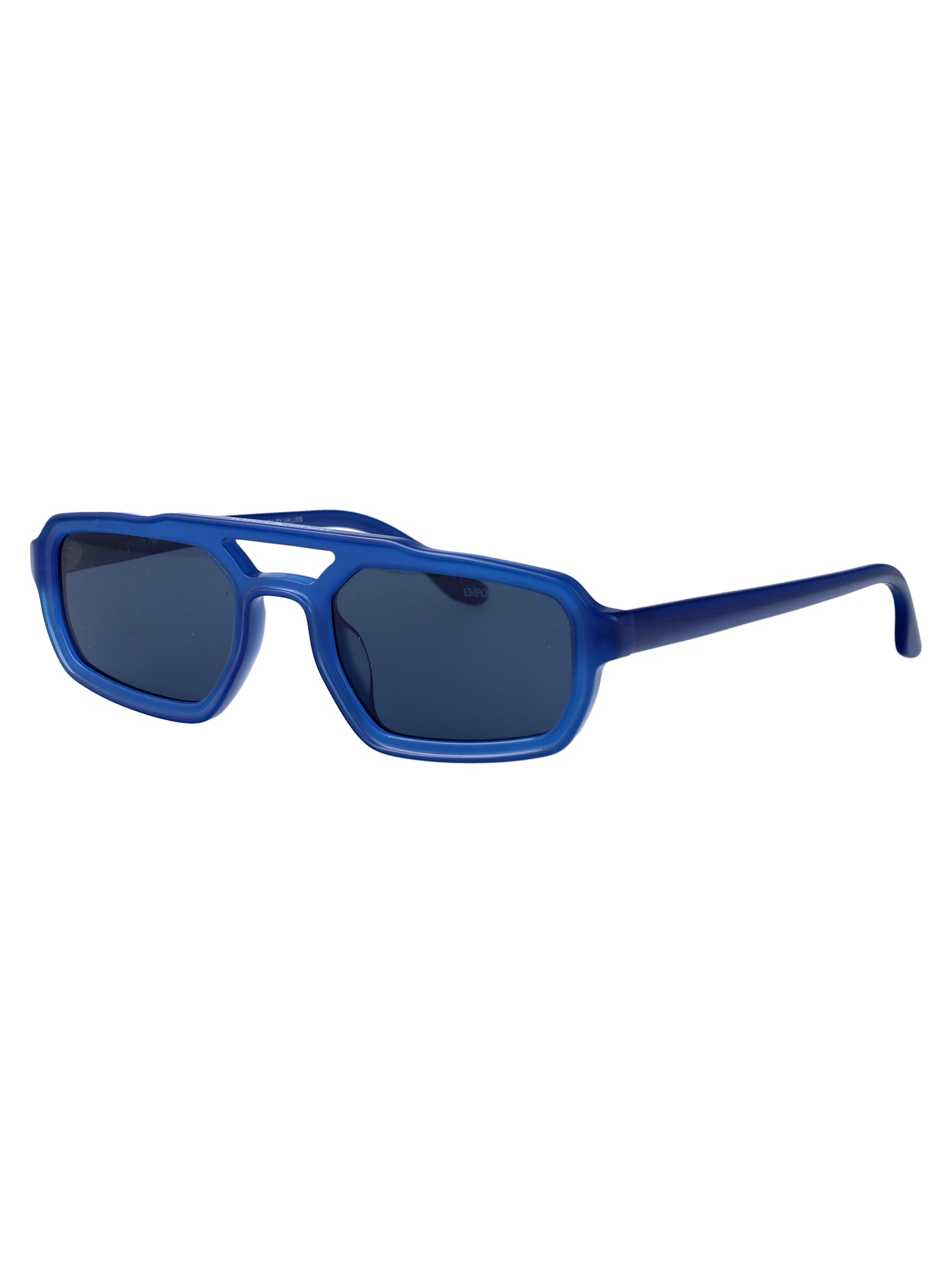 Emporio Armani Geometrical Sunglasses 0 Ea4240 U 620180 In Blue