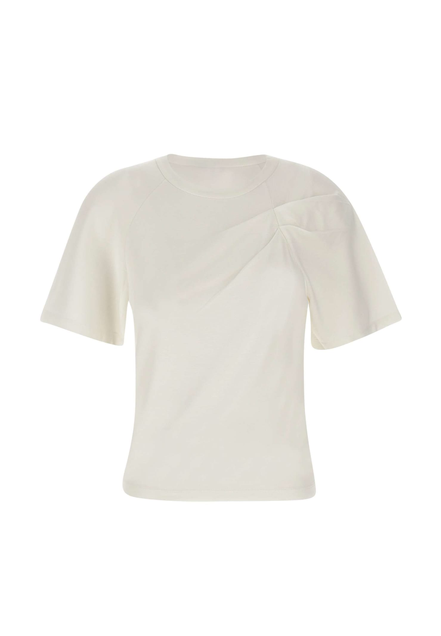 Shop Iro Umae Cotton T-shirt In White