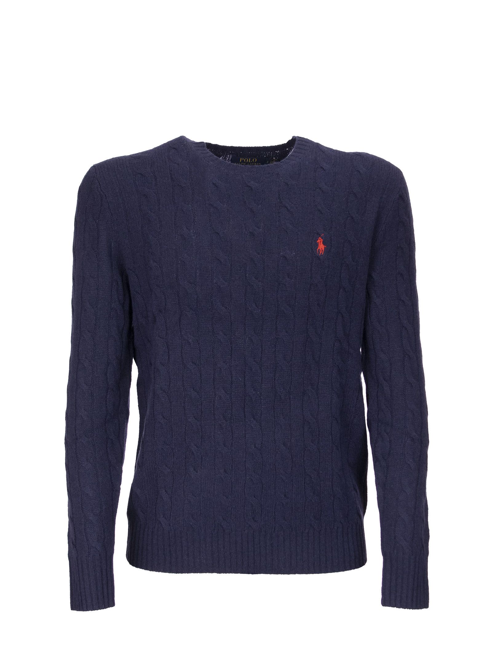 Ralph Lauren Cable Knit Sweater In Wool And Cashmere
