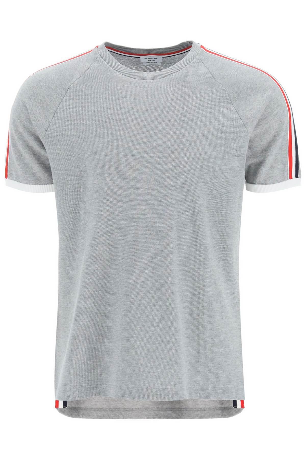 Thom Browne Stripe Detailed Crewneck T-shirt
