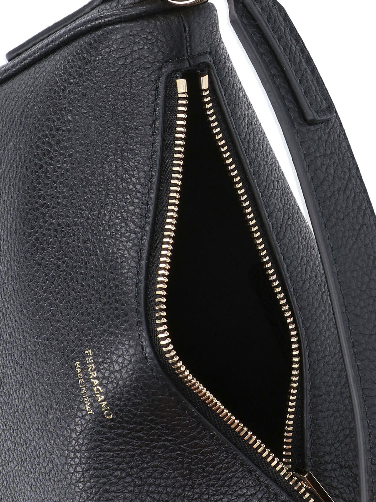 Ferragamo North-south Mini Hobo Bag In Black