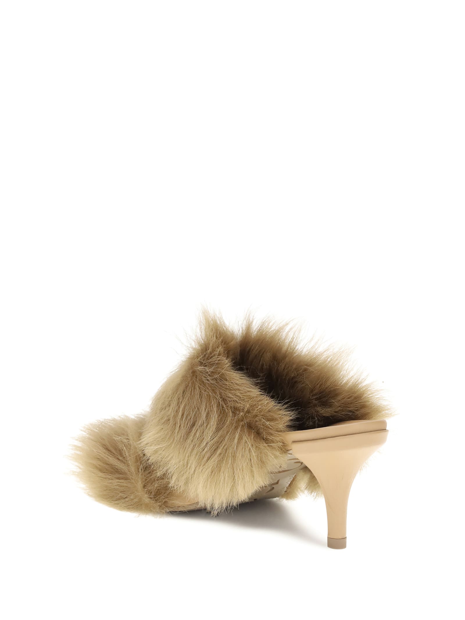 Pedro Garcia 65mm Fur-trimmed Heeled Sandals
