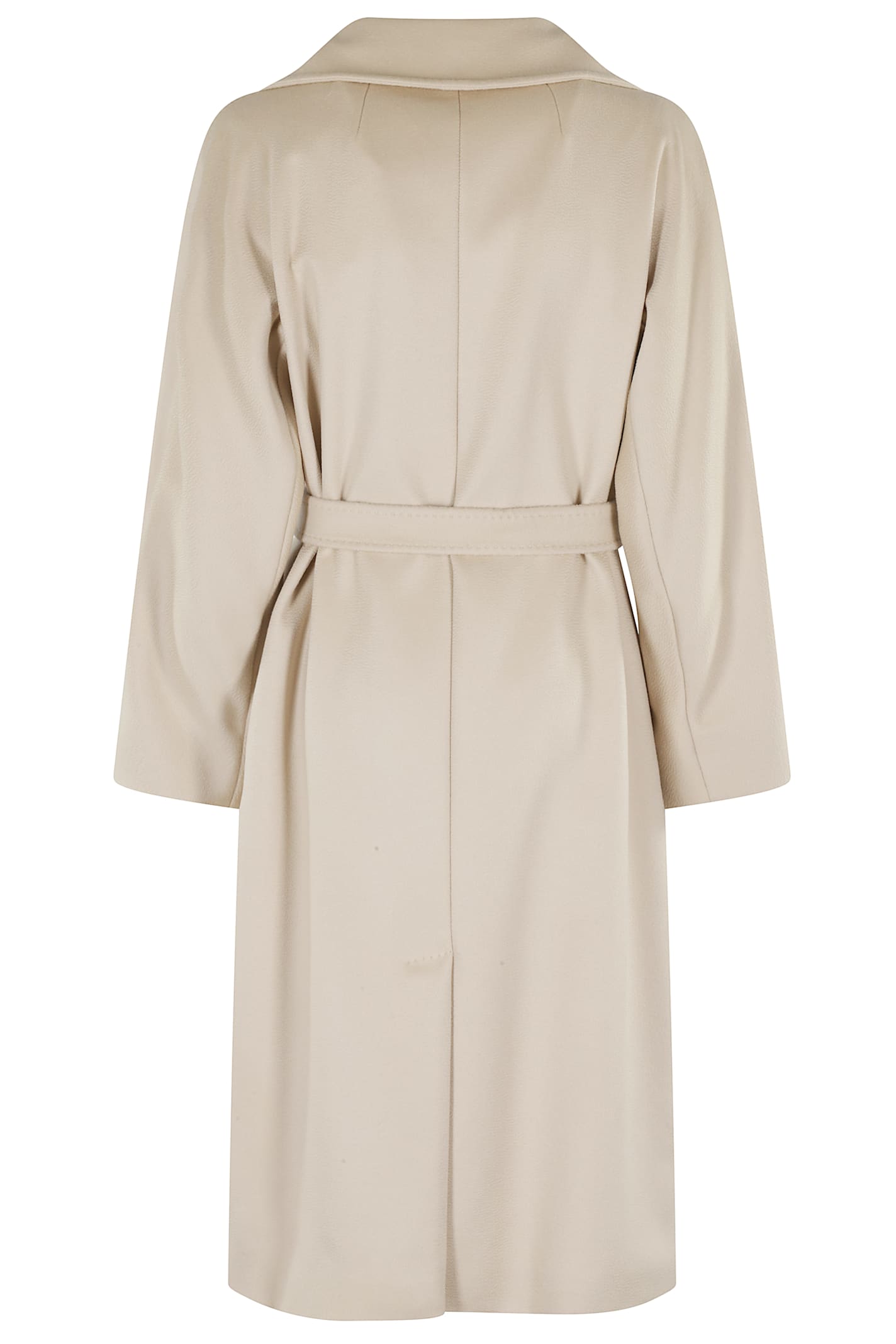Weekend Max Mara Omens Ivory Resina Notch-lapels Wool Coat In White