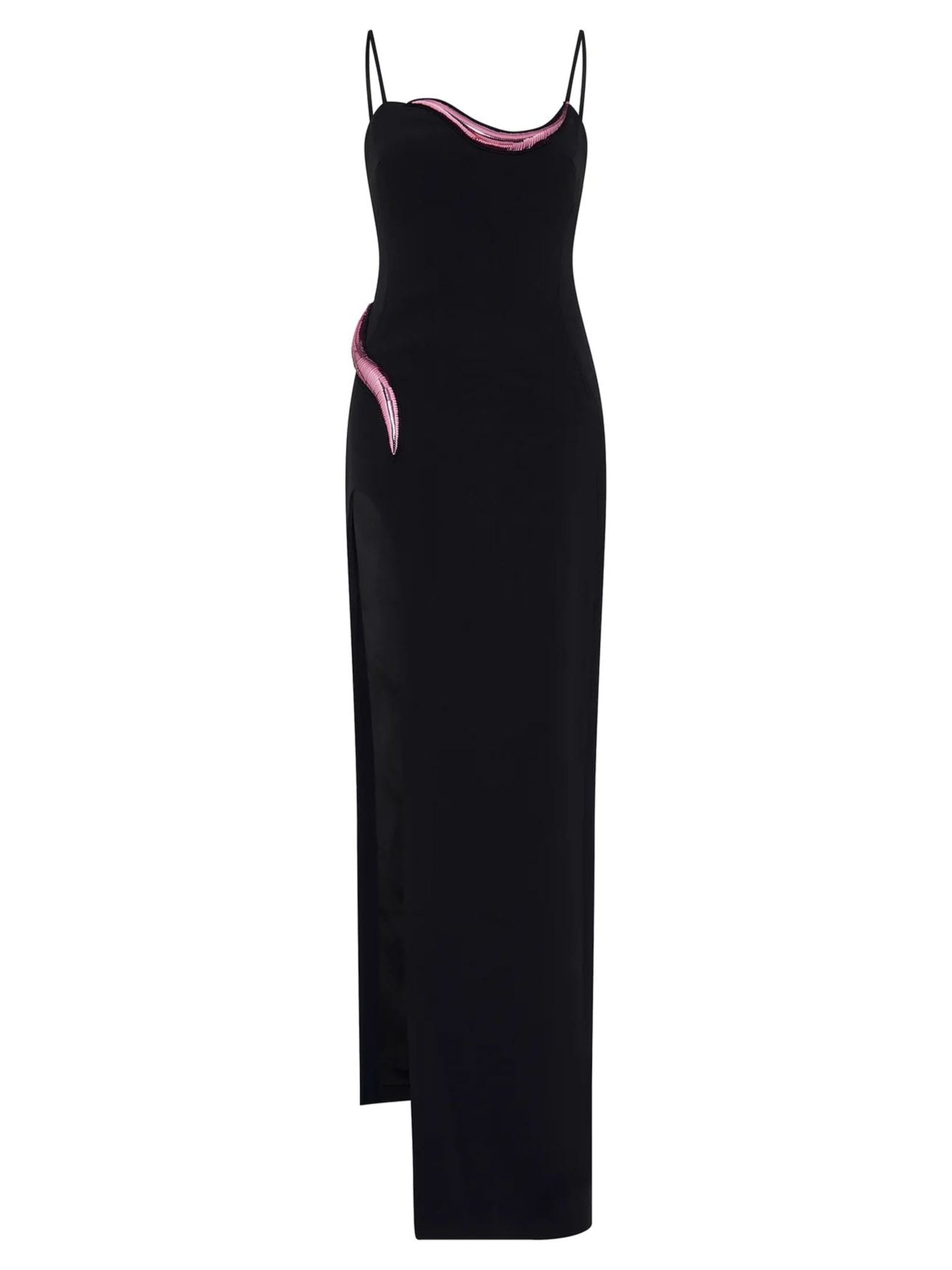 Shop David Koma Dresses Black In Black Pink