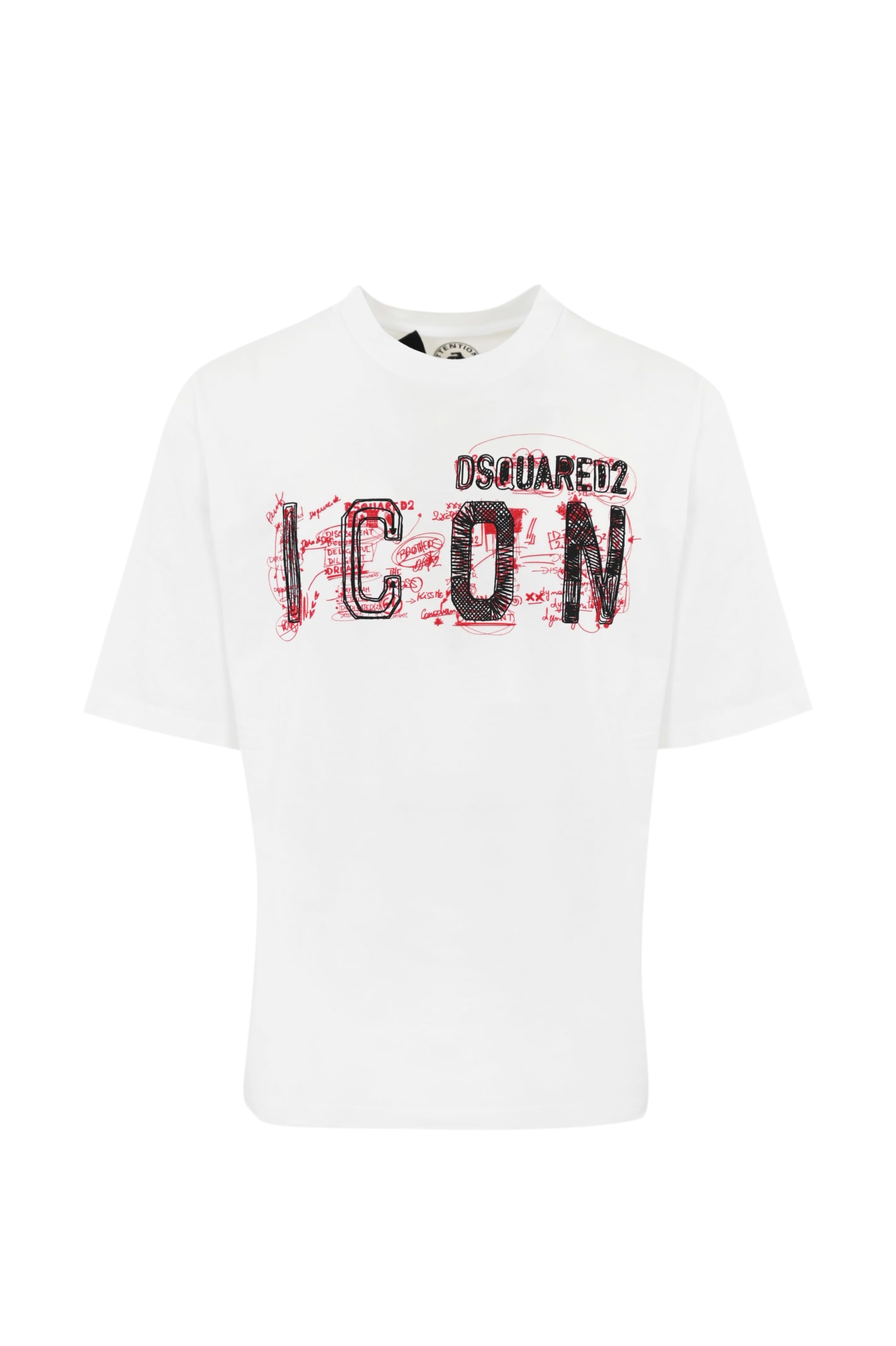 Shop Dsquared2 T-shirt With Icon Print In White