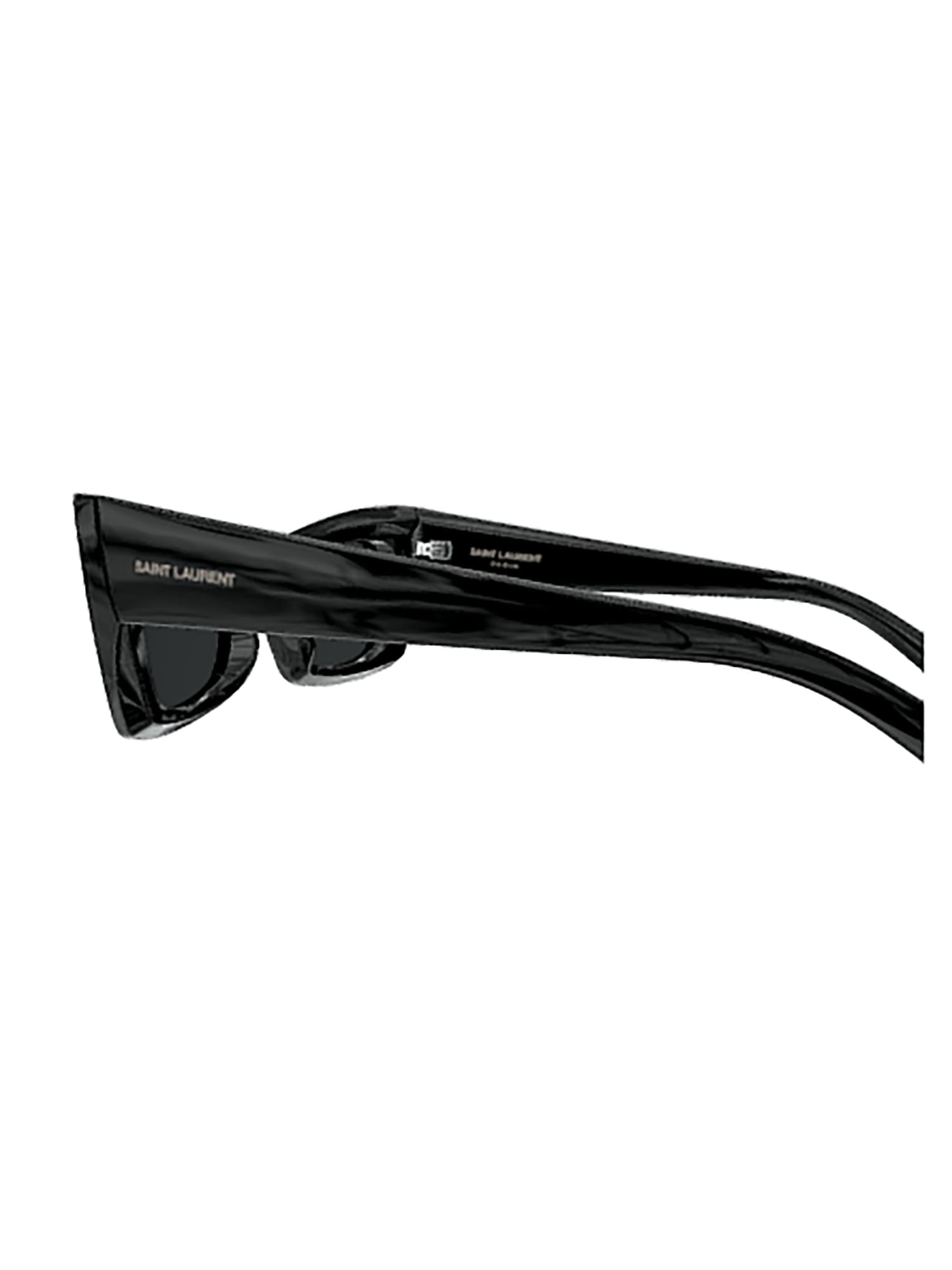 Shop Saint Laurent Sl 702 Sunglasses In Black Black Black