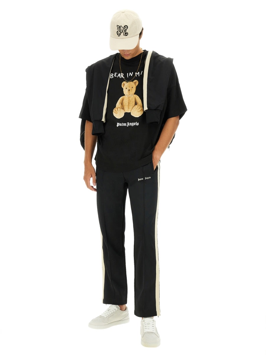 Shop Palm Angels Bear T-shirt In Black