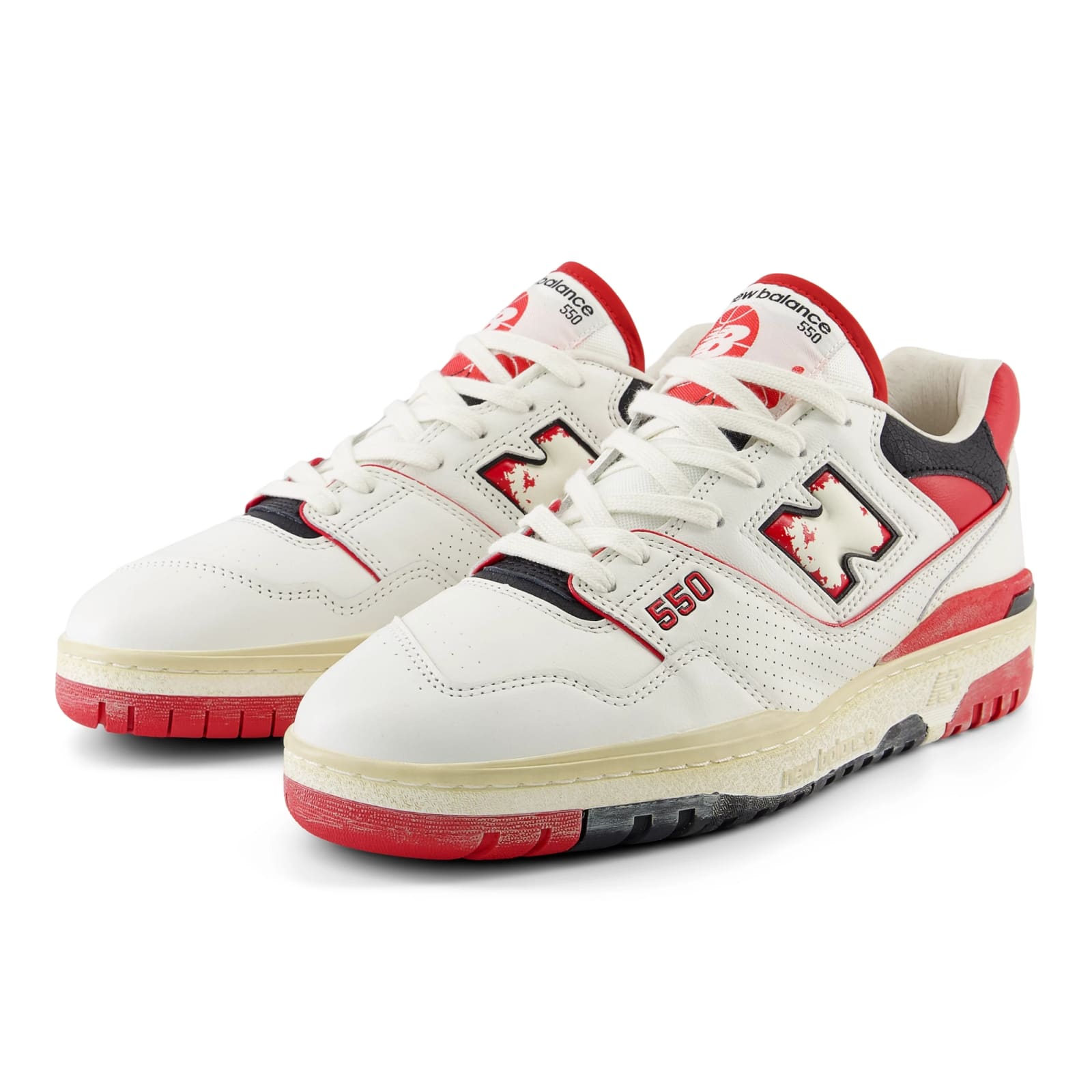 Shop New Balance 550 In Off White Red