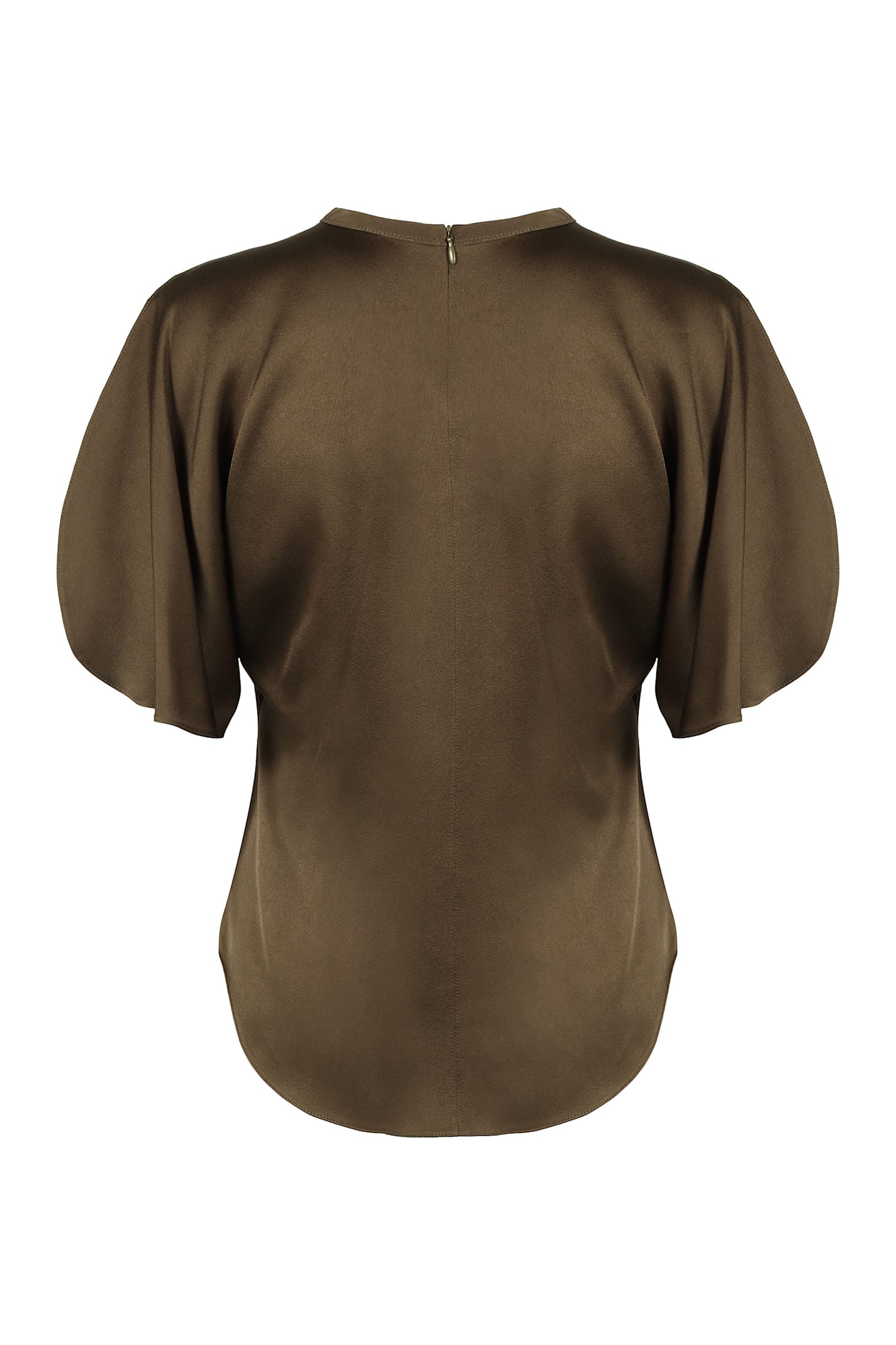 Isabel Marant Soft Fabric Short Sleeve Top In Green