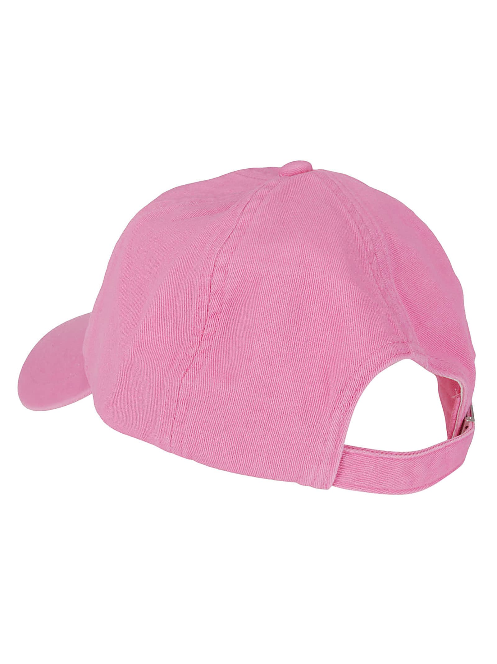 Shop Ganni Cap Hat In Shocking Pink