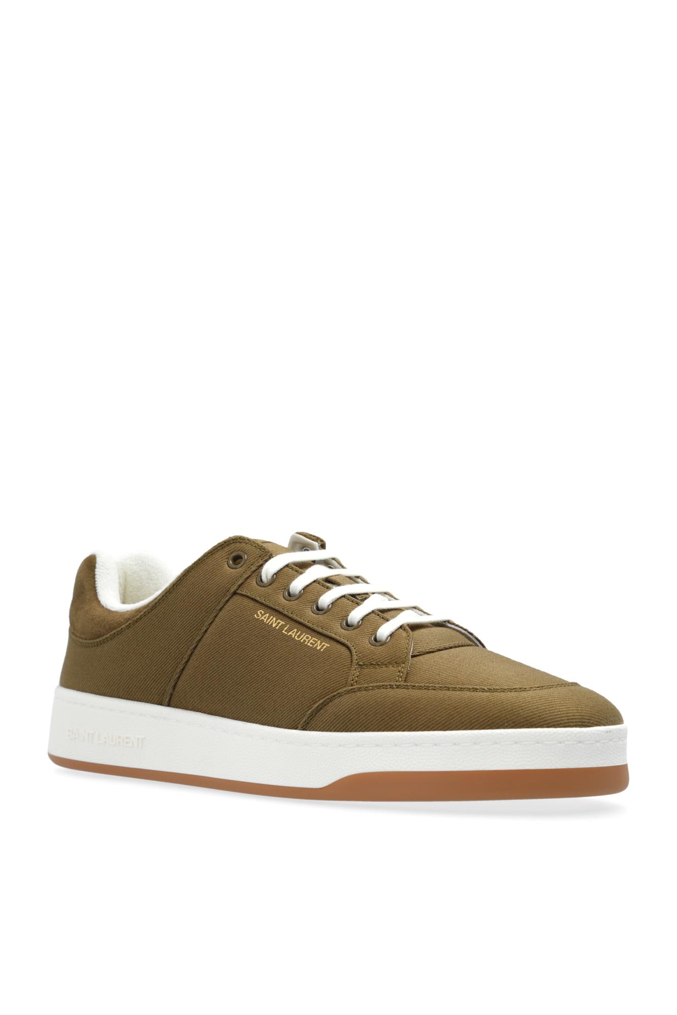 Shop Saint Laurent Sl/61 Lace-up Sneakers