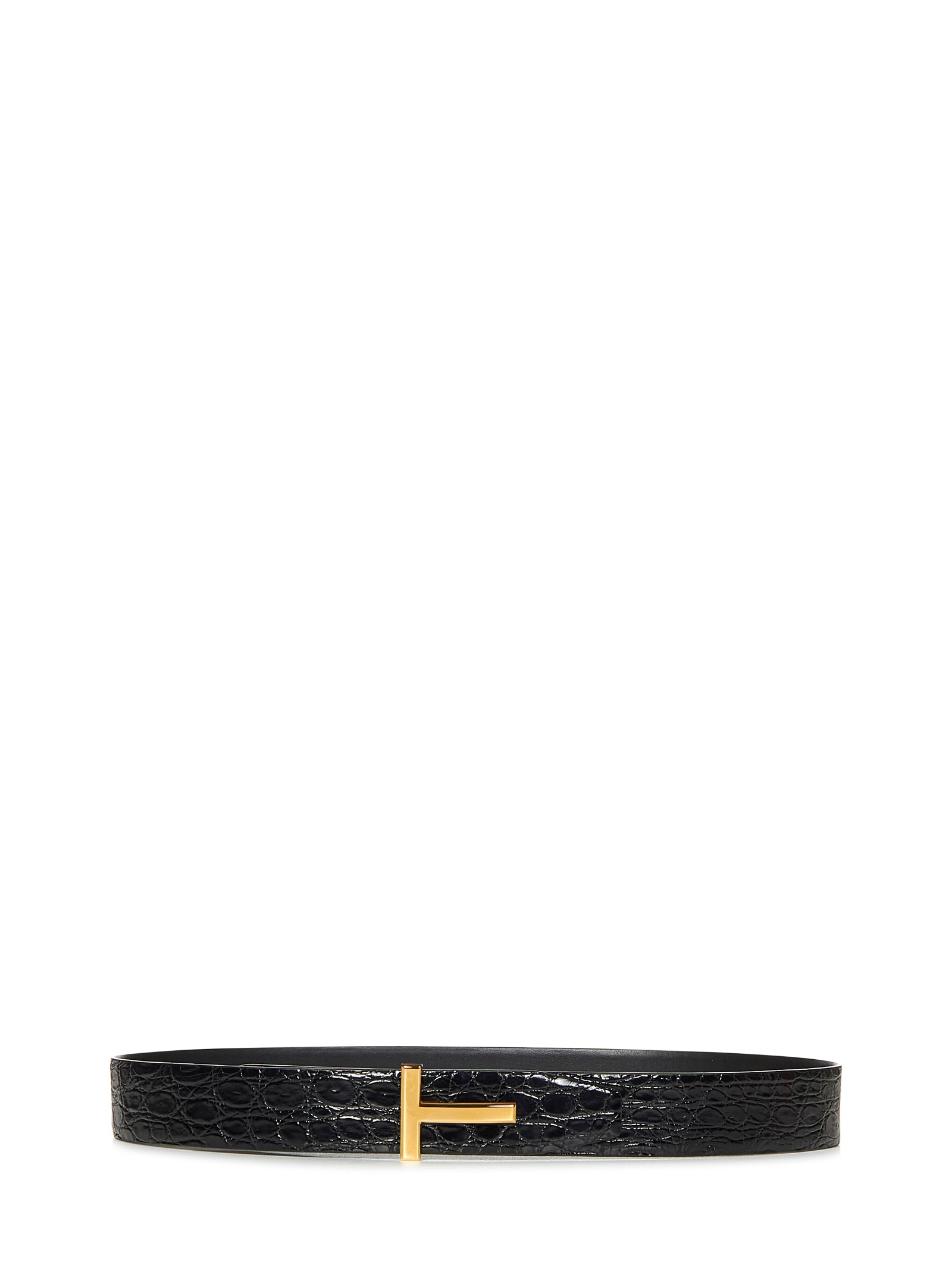 Shop Tom Ford T Icon Belt In Black