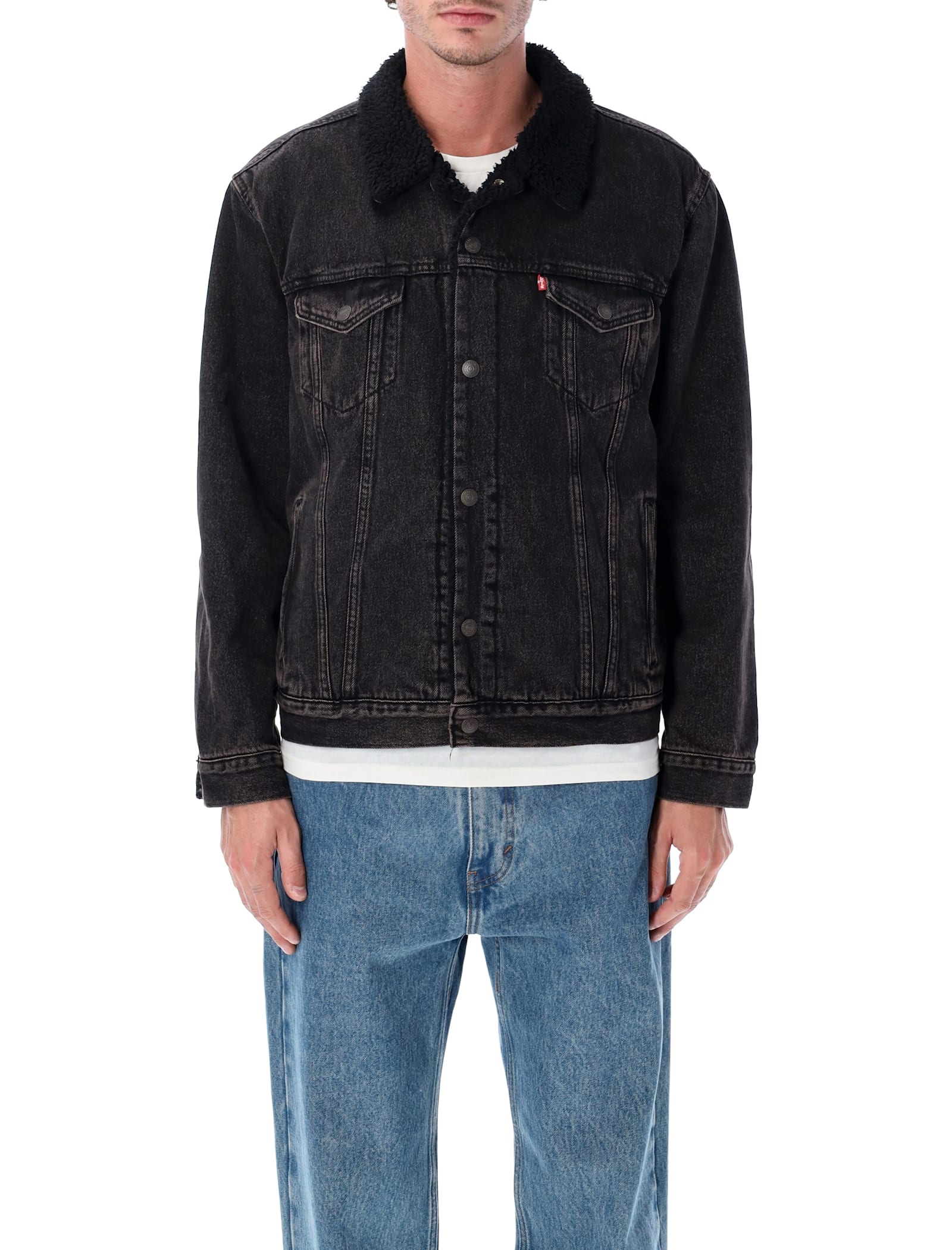 Levi's Type 3 Sherpa Trucker Jacket Built To Last Sherpa Trk In Black