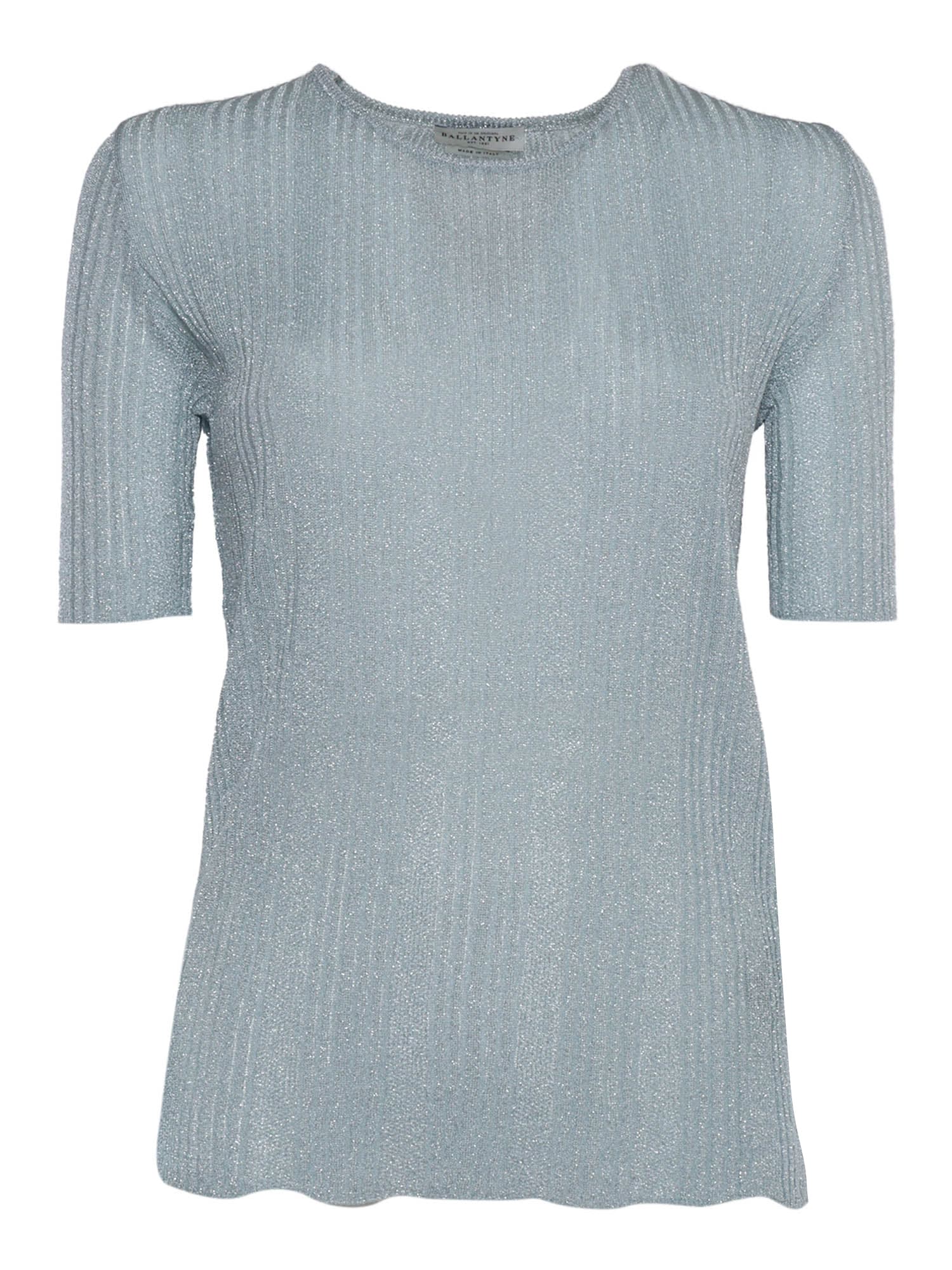 Shop Ballantyne Short Sleeve Pullover In Blue