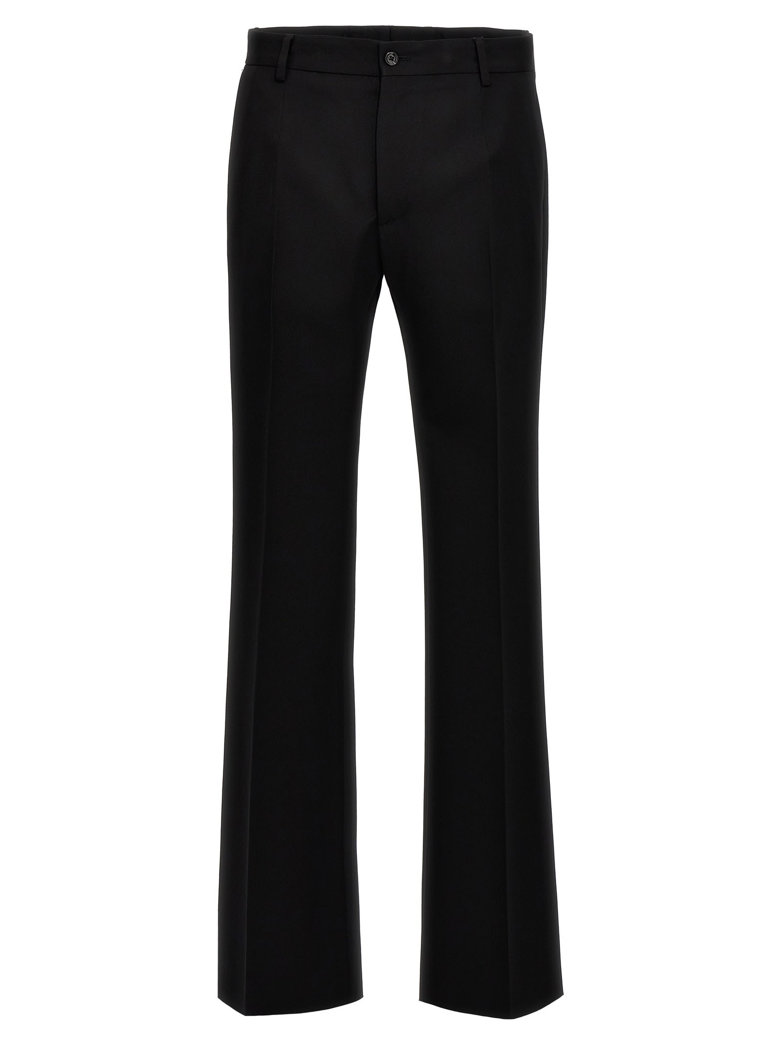 Shop Dolce & Gabbana Flare Pants In Black