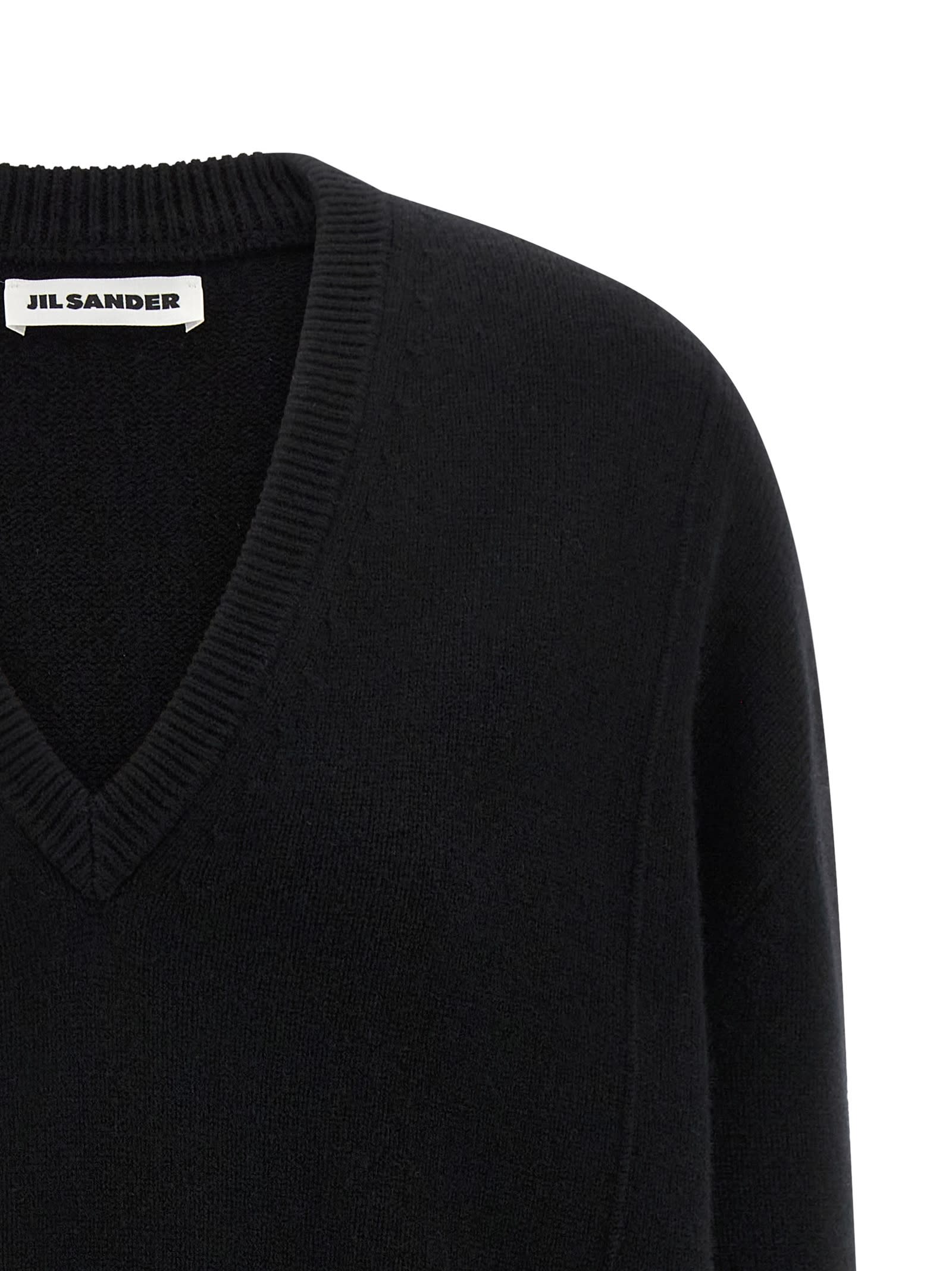 Jil Sander Cashmere Sweater Sweaters And Cardigans Black In Black