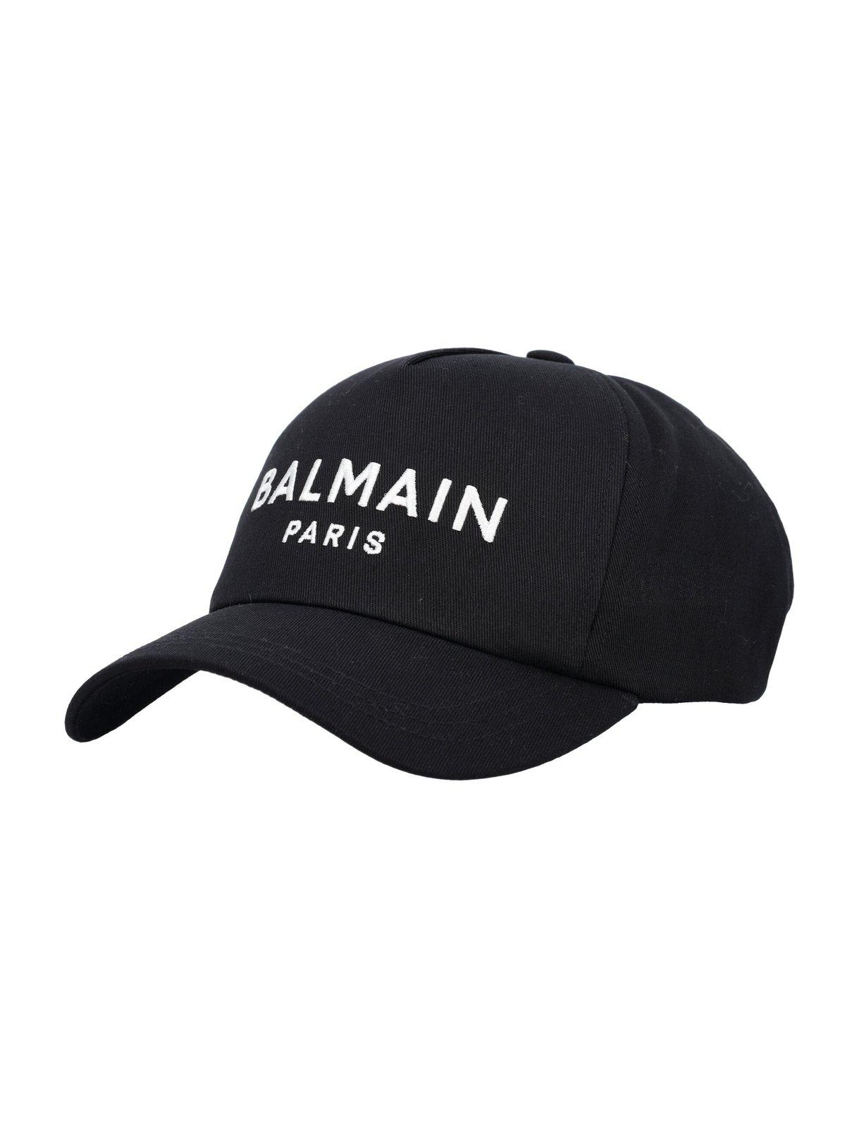 Balmain Logo Embroidered Baseball Cap