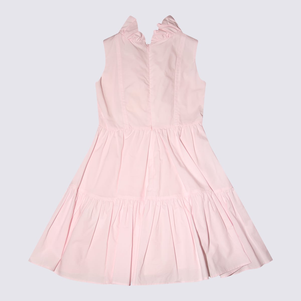Monnalisa Kids' Antique Pink Cotton Dress