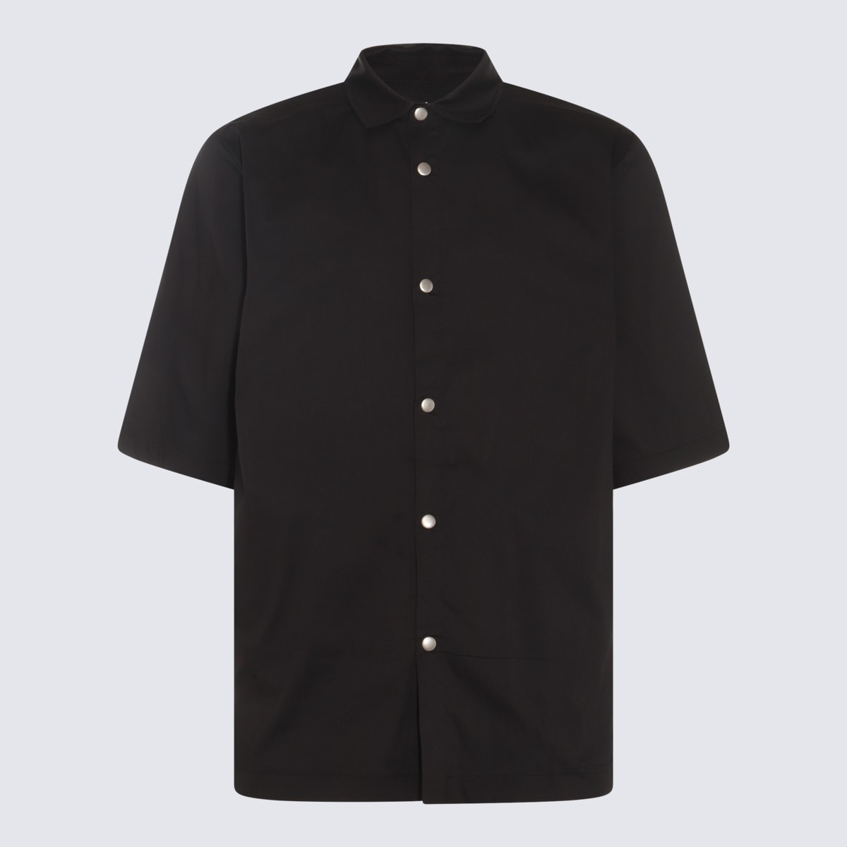 Shop Thom Krom Black Cotton Shirt
