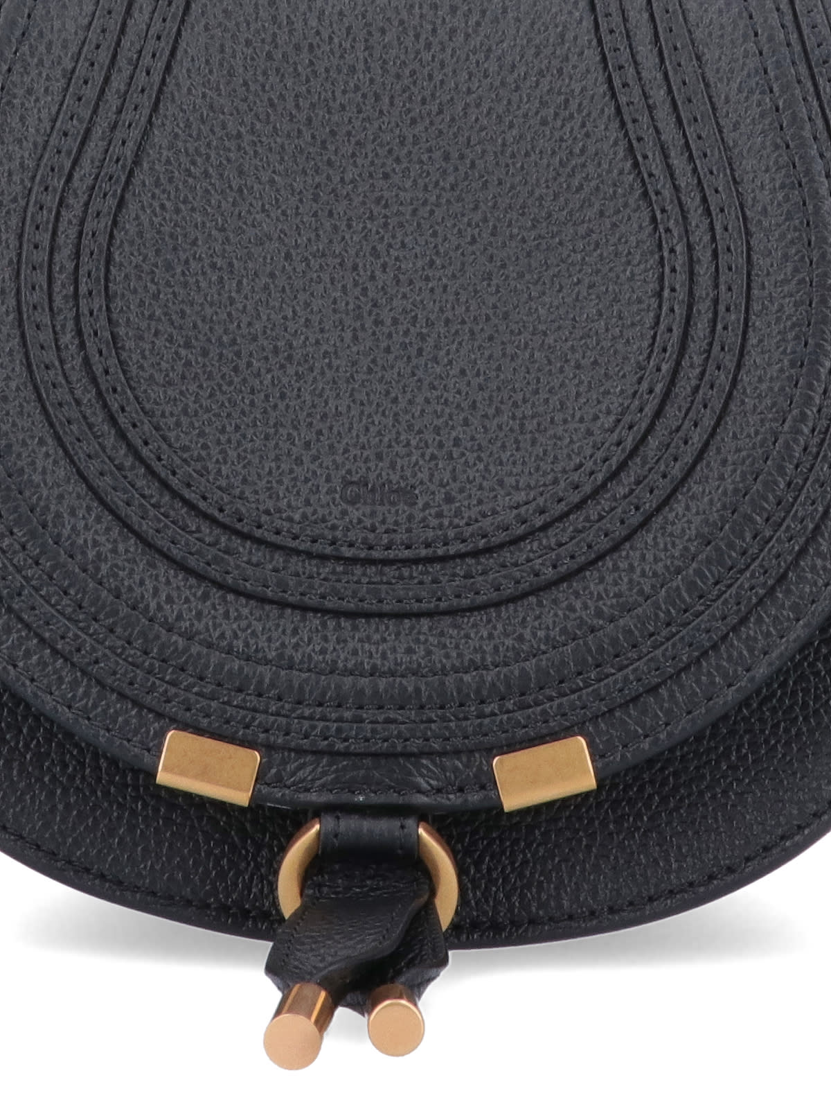 Shop Chloé Small Shoulder Bag Marcie In Black