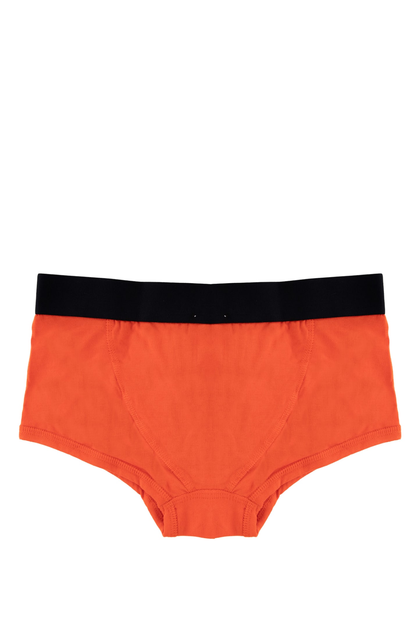 Shop Dsquared2 Jersey Boxer With Logoed Elastic In Orange