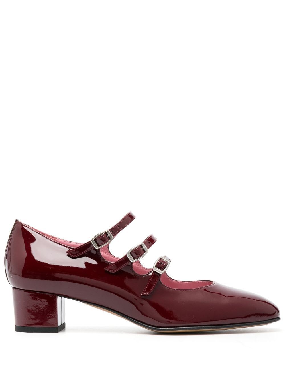 Shop Carel Kina Mary-jane In Burgundy