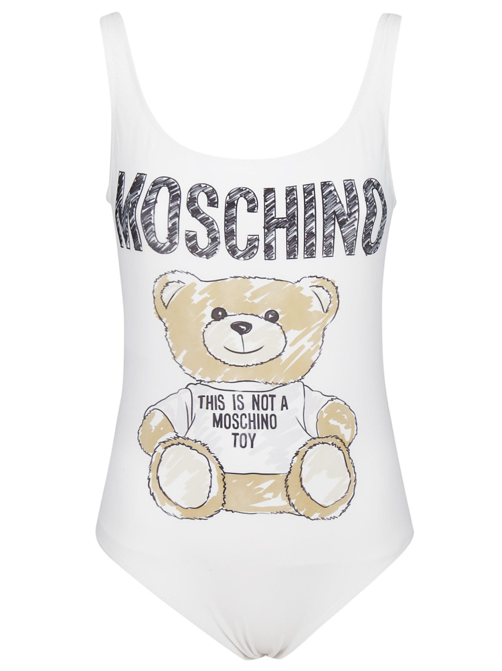 moschino white swimsuit