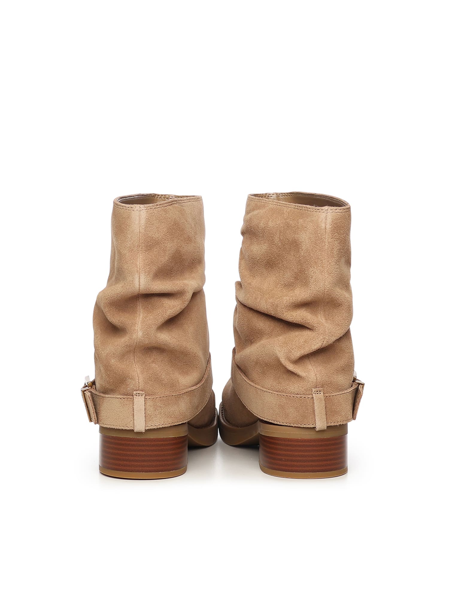 Michael Michael Kors Colby Leather Ankle Boot In Brown