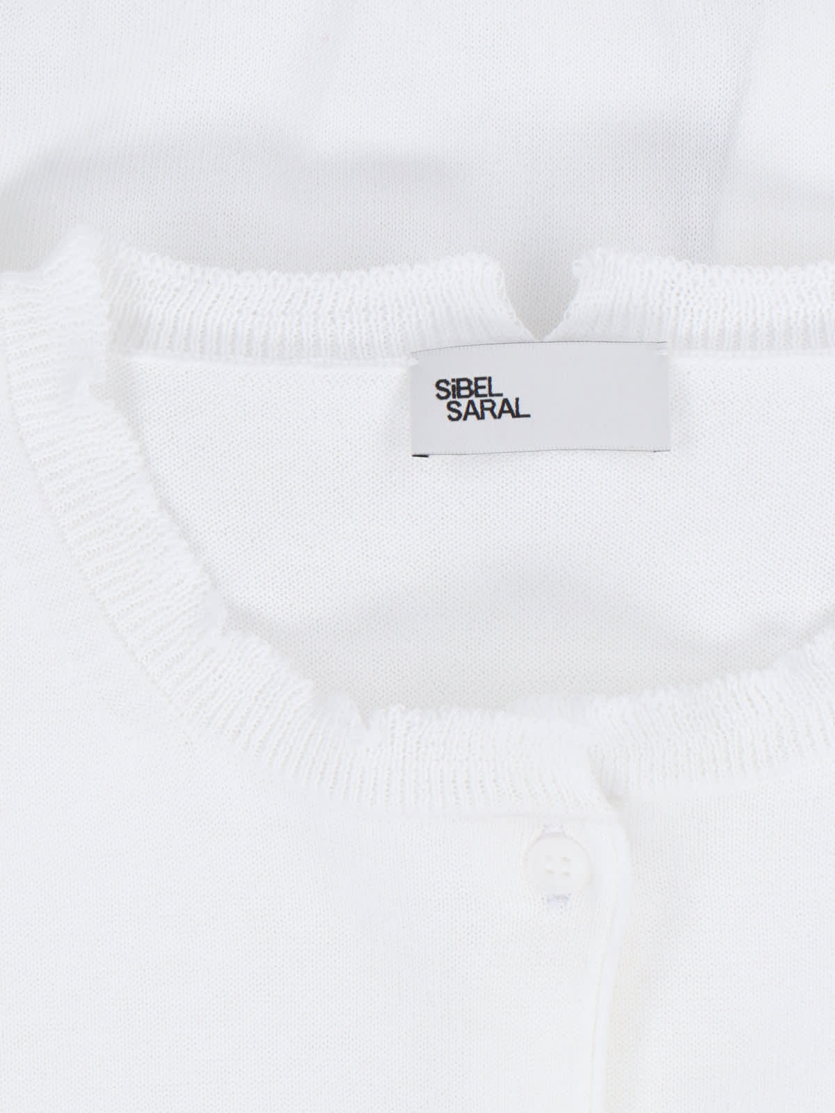 Shop Sibel Saral Crew-neck Cardigan In White