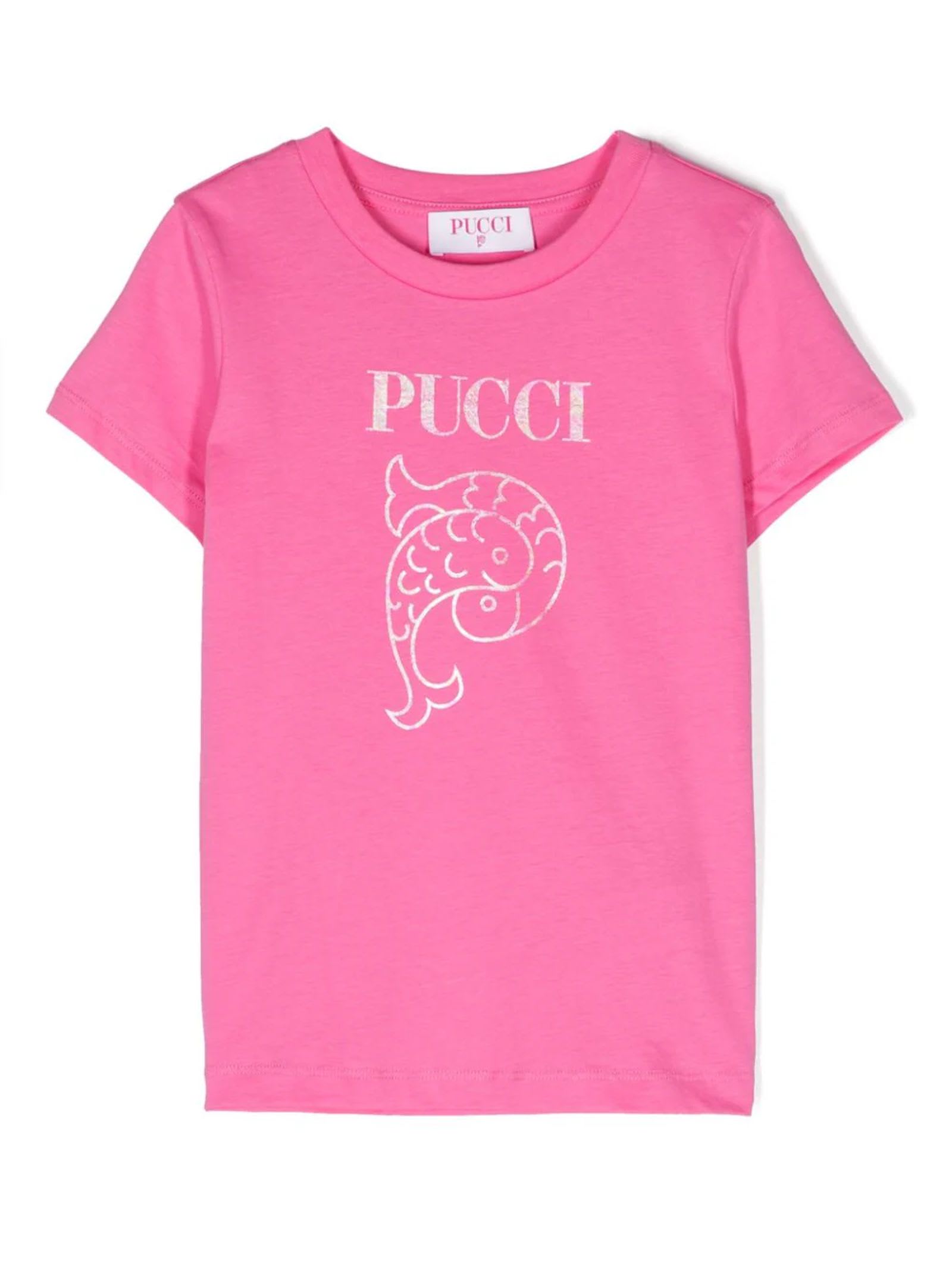 Shop Pucci Emilio  T-shirts And Polos Pink