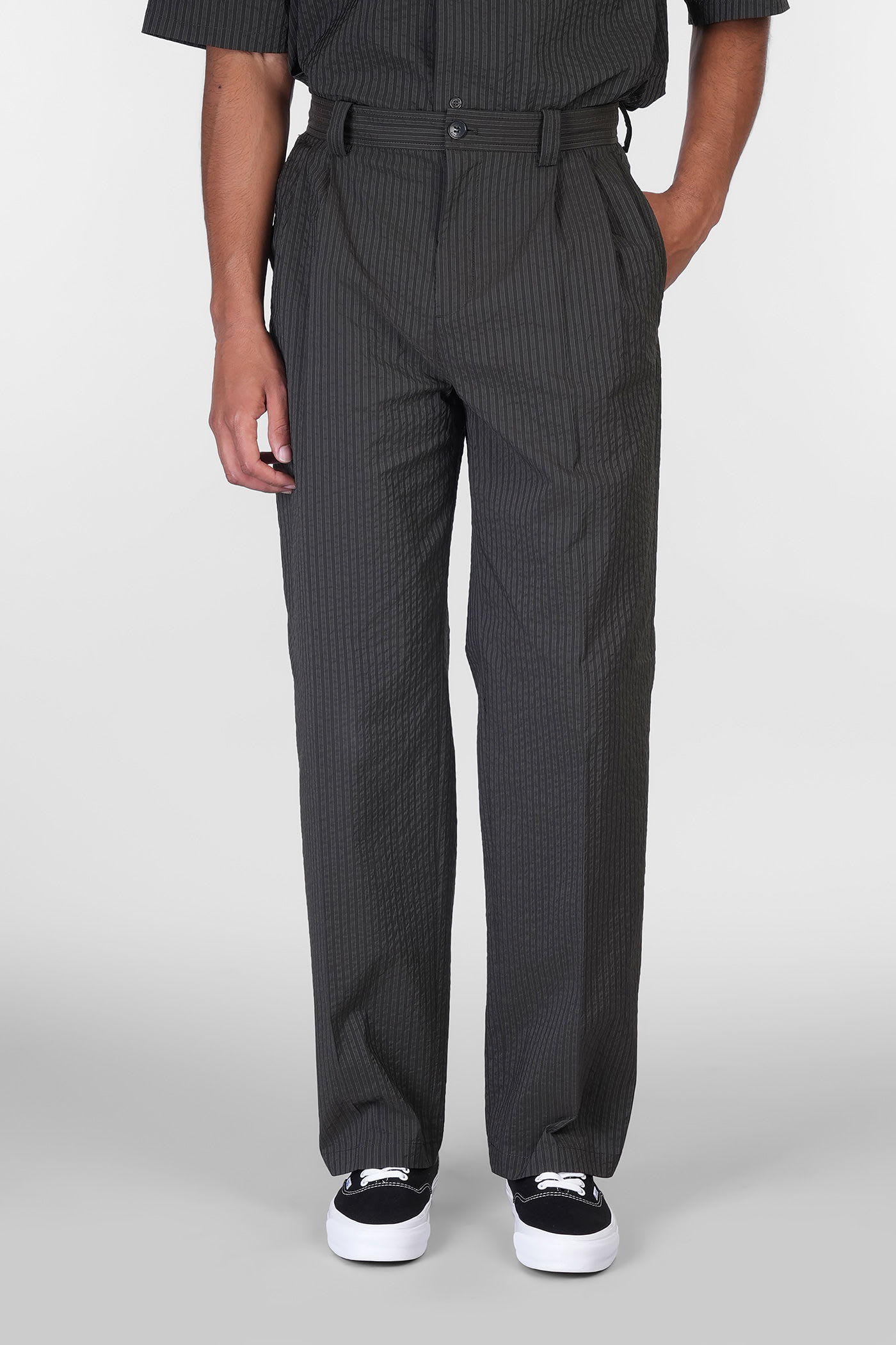 Maison Kitsuné Pants In Black Polyester