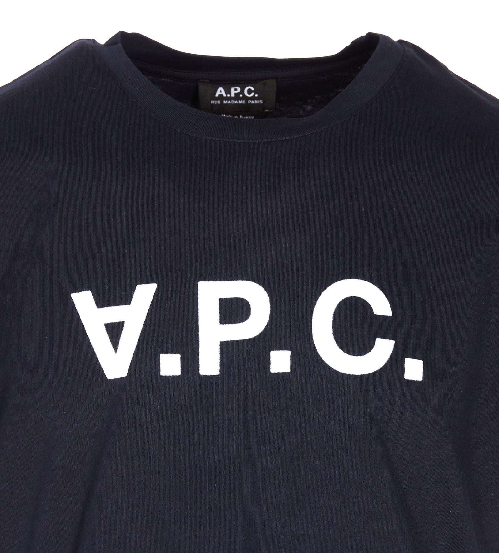 Shop Apc Vpc Logo T-shirt In Blue
