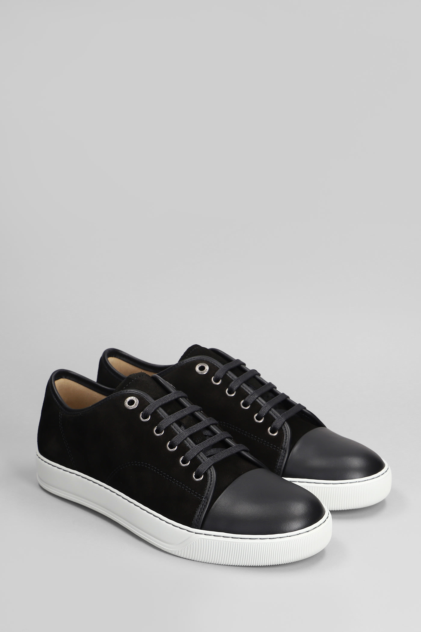 Shop Lanvin Dbb1 Sneakers In Black Suede