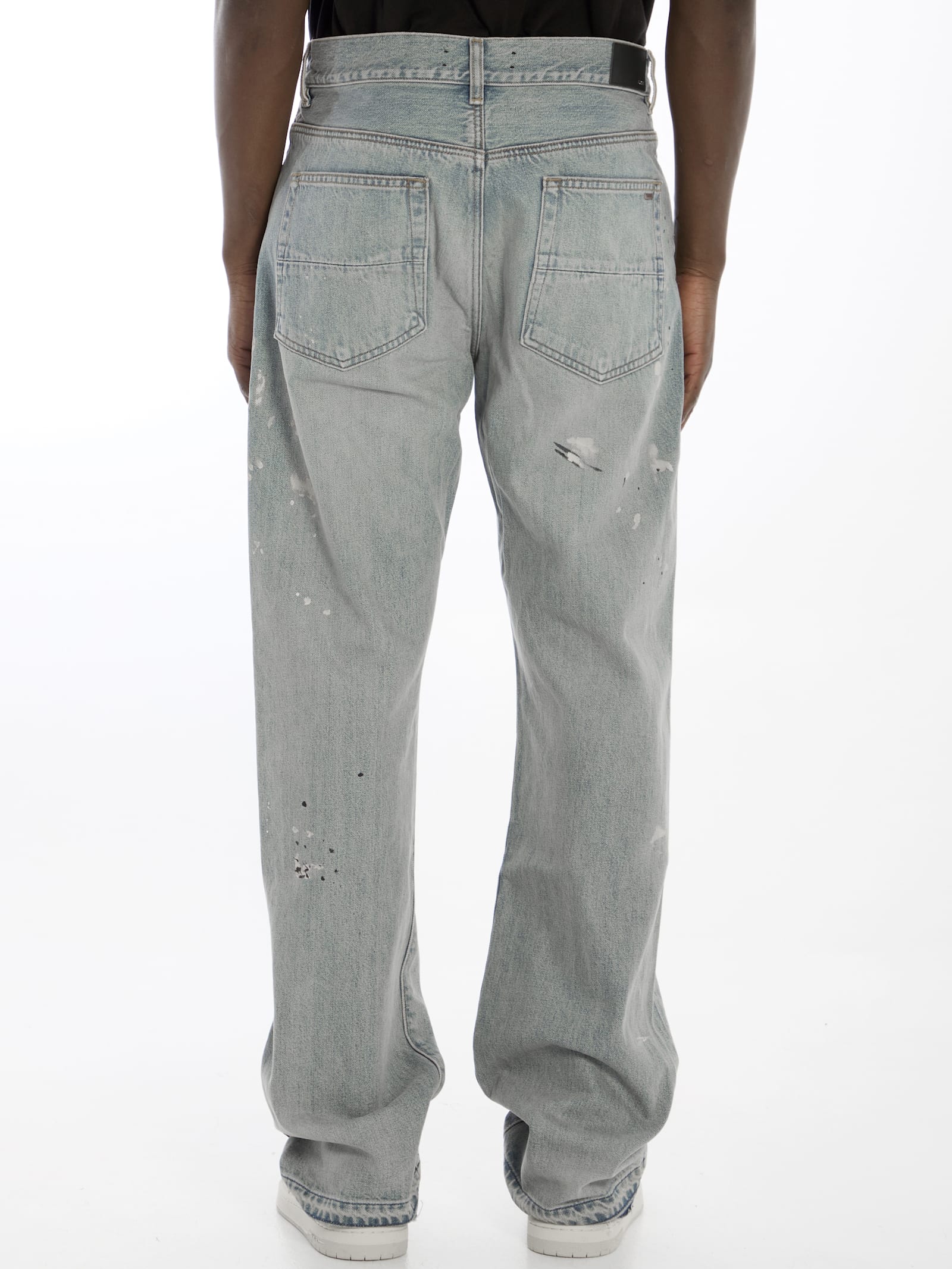 Shop Amiri Painter Straight Jeans In Blue