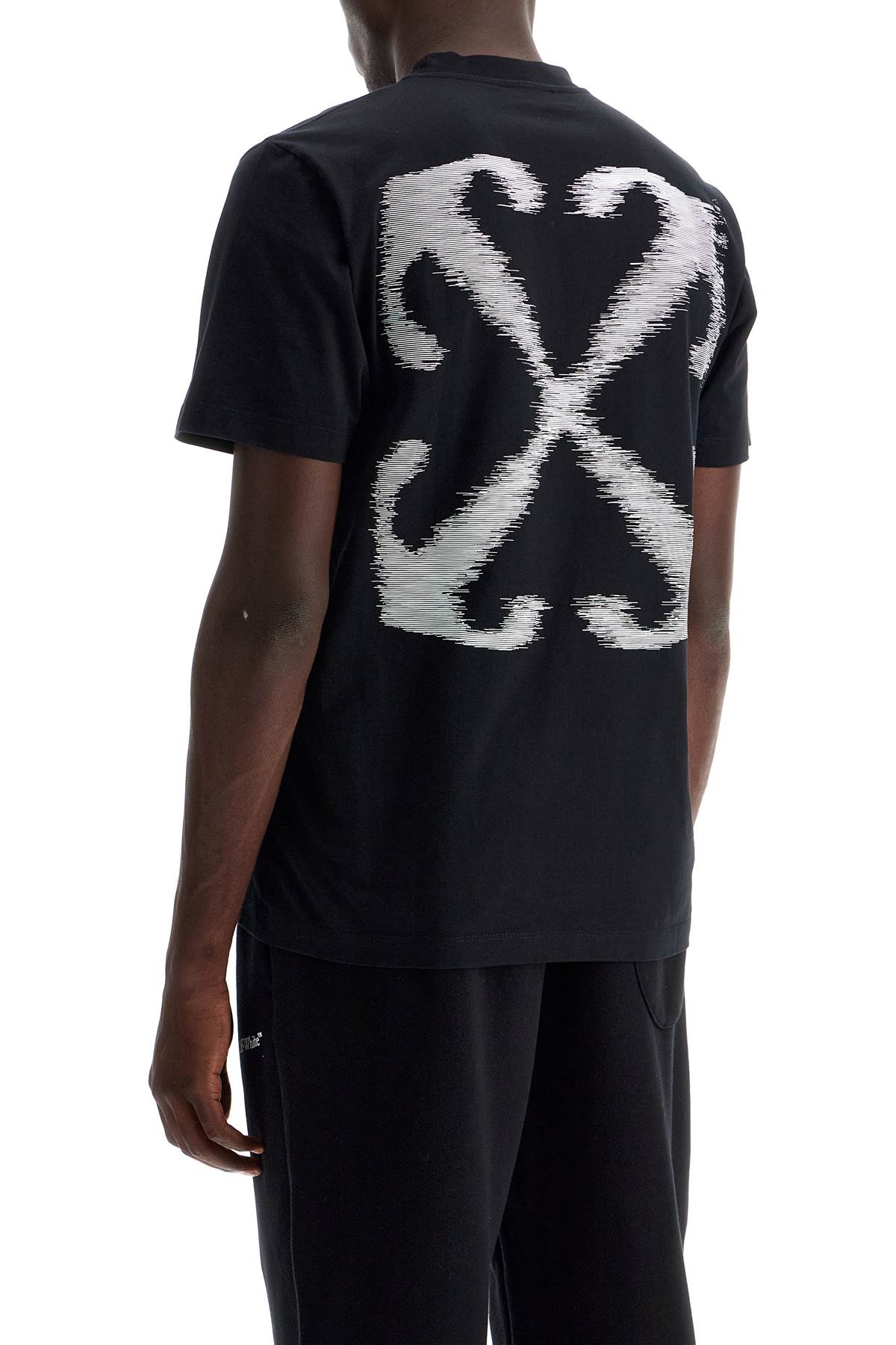 Shop Off-white Windy Arrow T-shirt In Black - White (black)