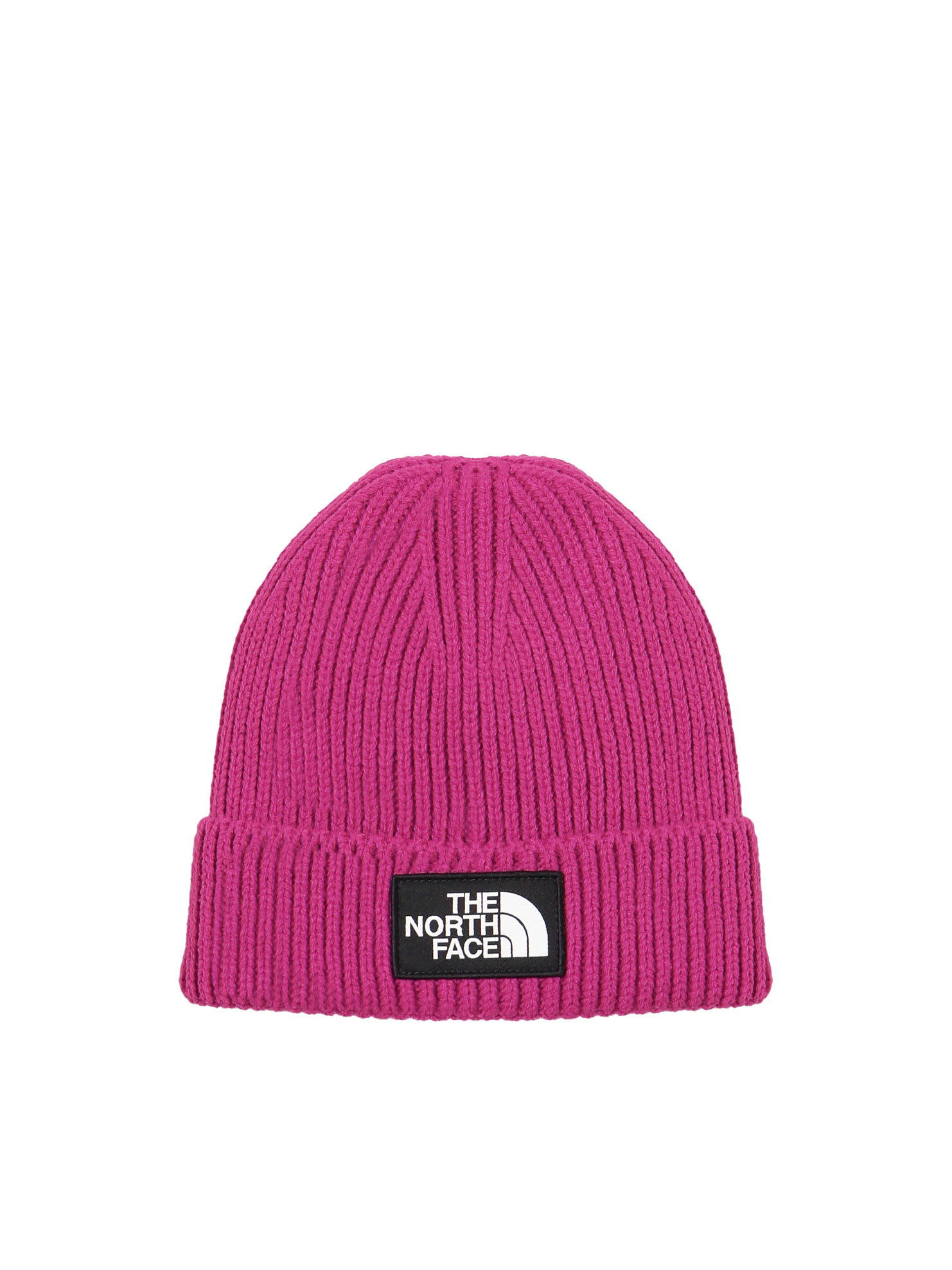 Shop The North Face Beanie Logo Wool In Deep Mulberry