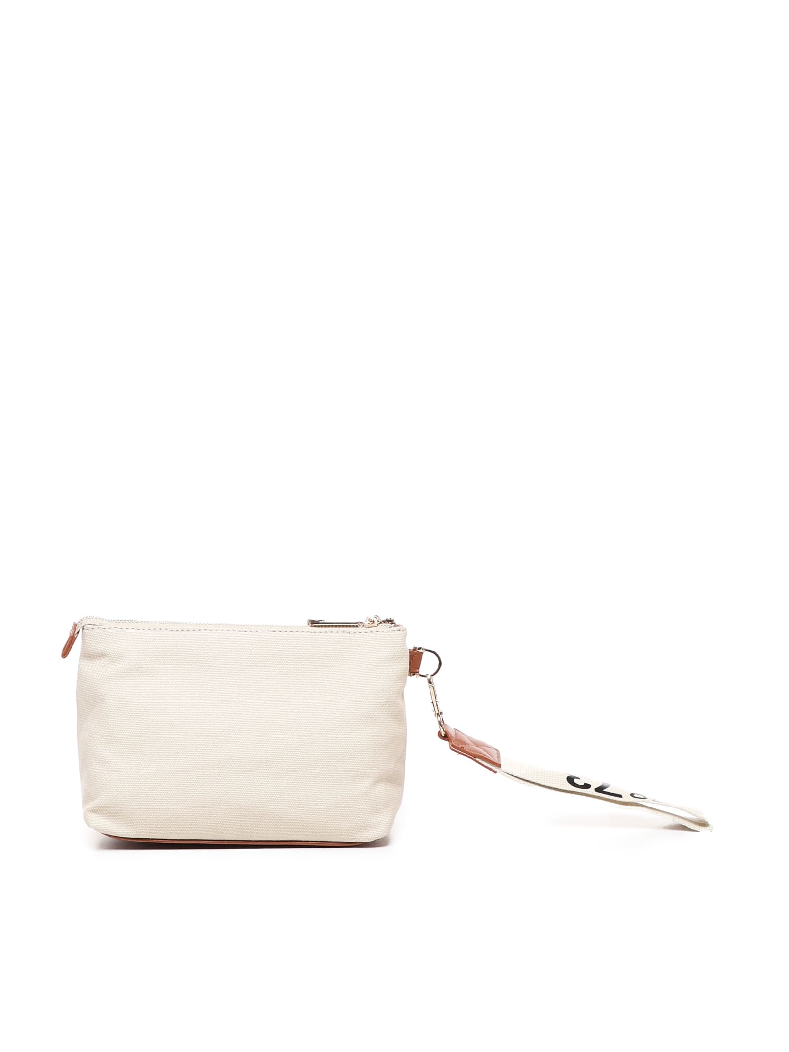 V73 Resposability Clutch Bag In Brown