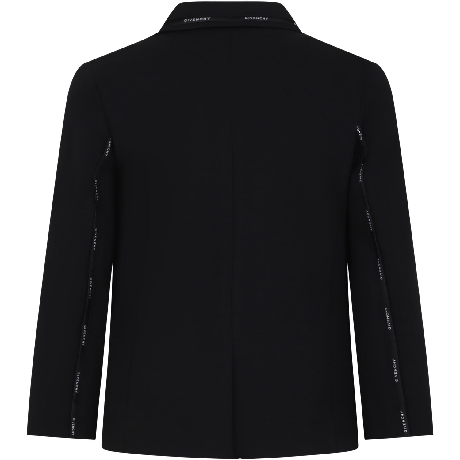 Shop Givenchy Black Jacket For Boy With Logo
