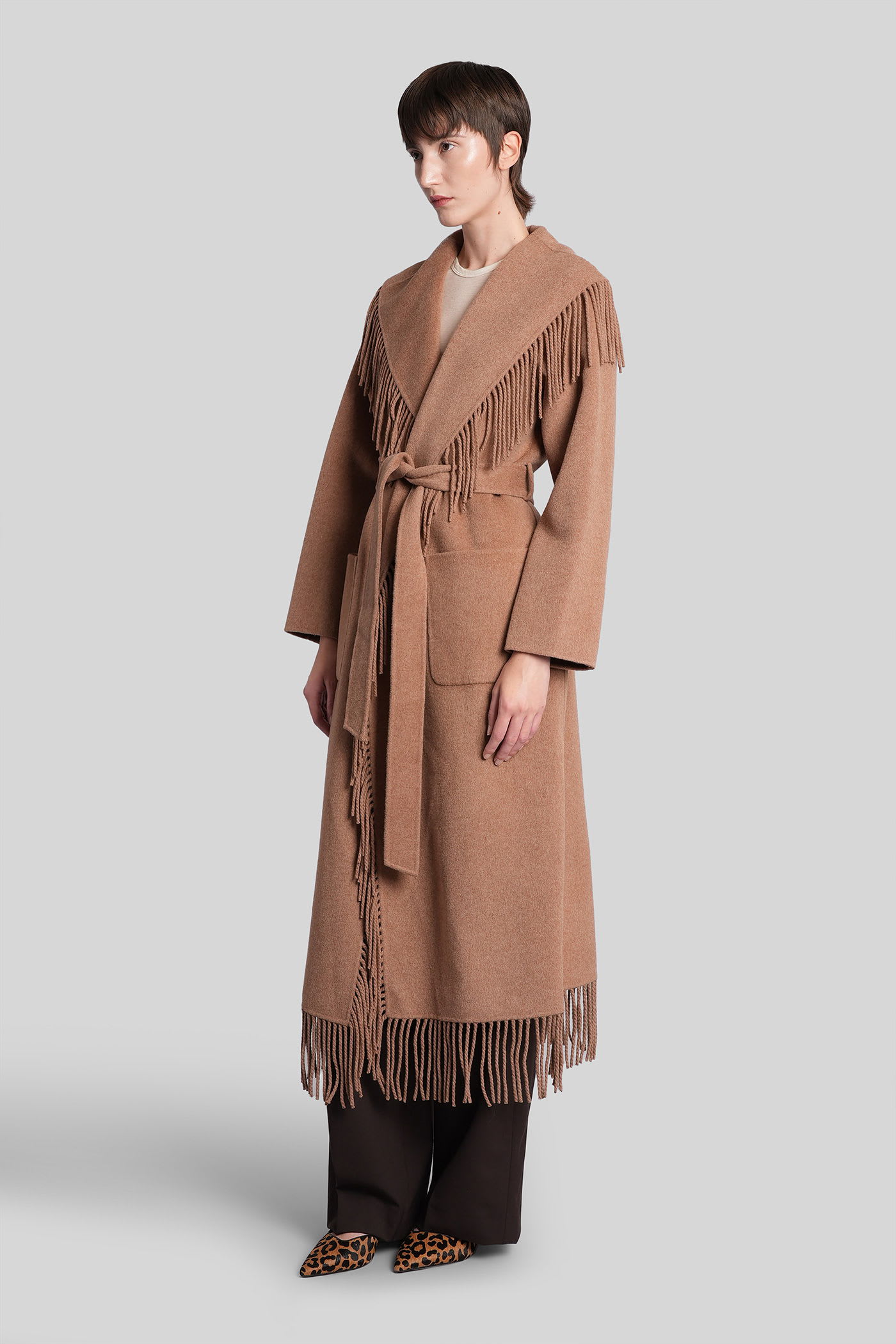 Simkhai Carrie In Camel Wool In Brown