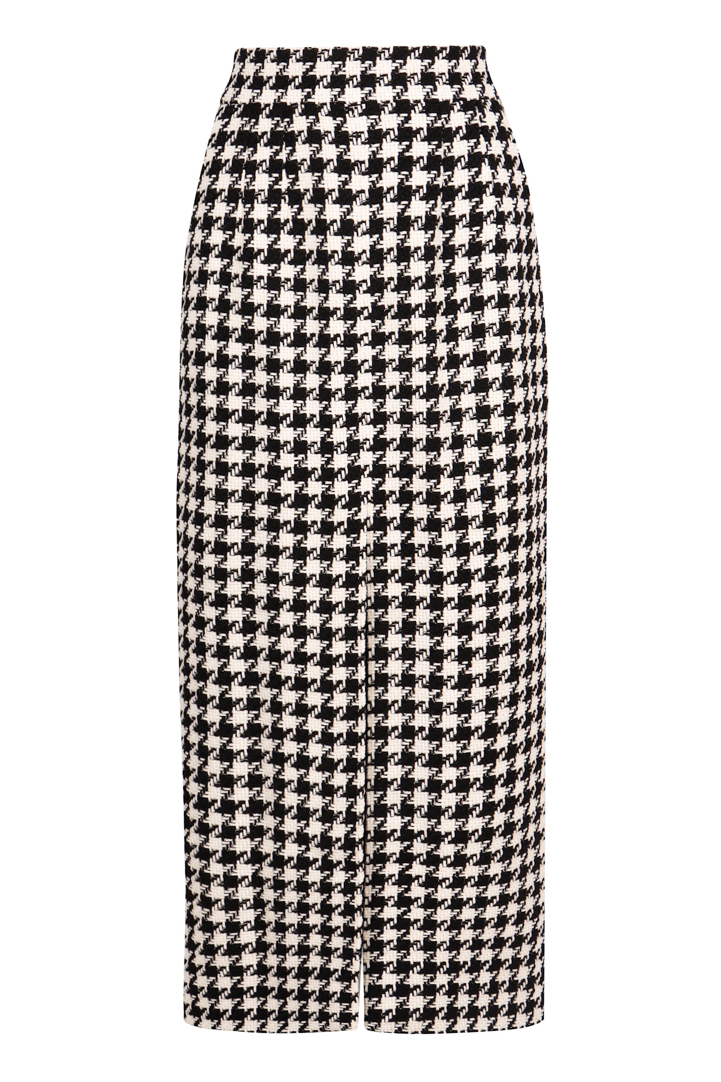 Shop Dolce & Gabbana Houndstooth Skirt In White