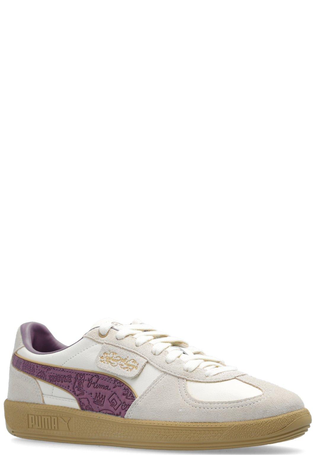 Puma X Sophia Chang Low-top Sneakers In Frosted Ivory Dusted Purple