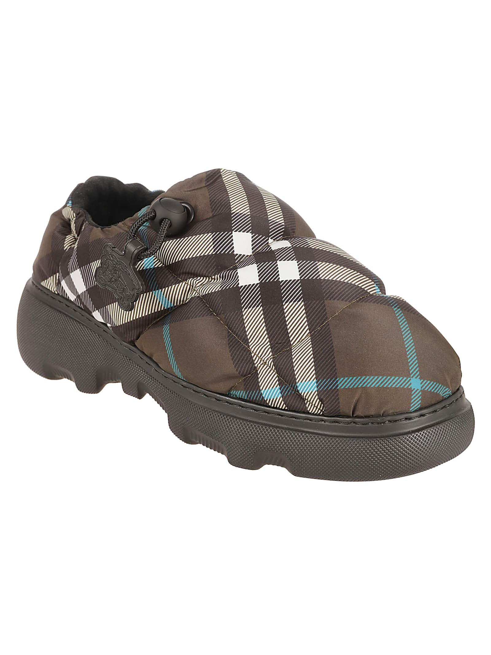 Shop Burberry Fabric Rubber Sole Sneakers In Snug Ip Check