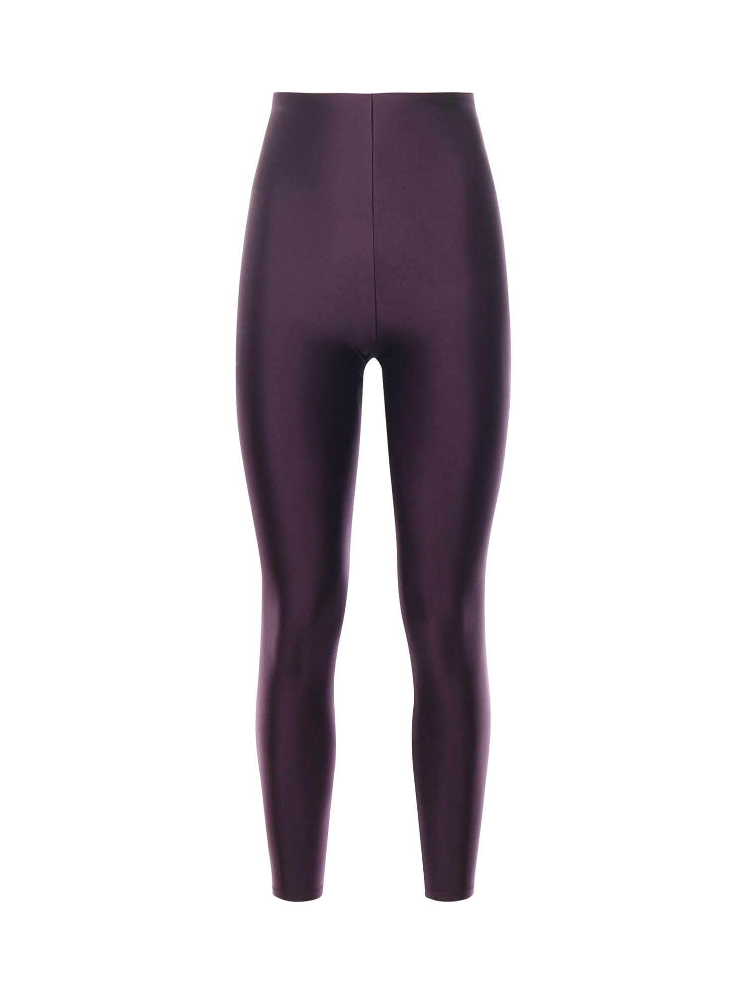 The Andamane High-waisted Stretch Leggings Elastic Waistband In Purple